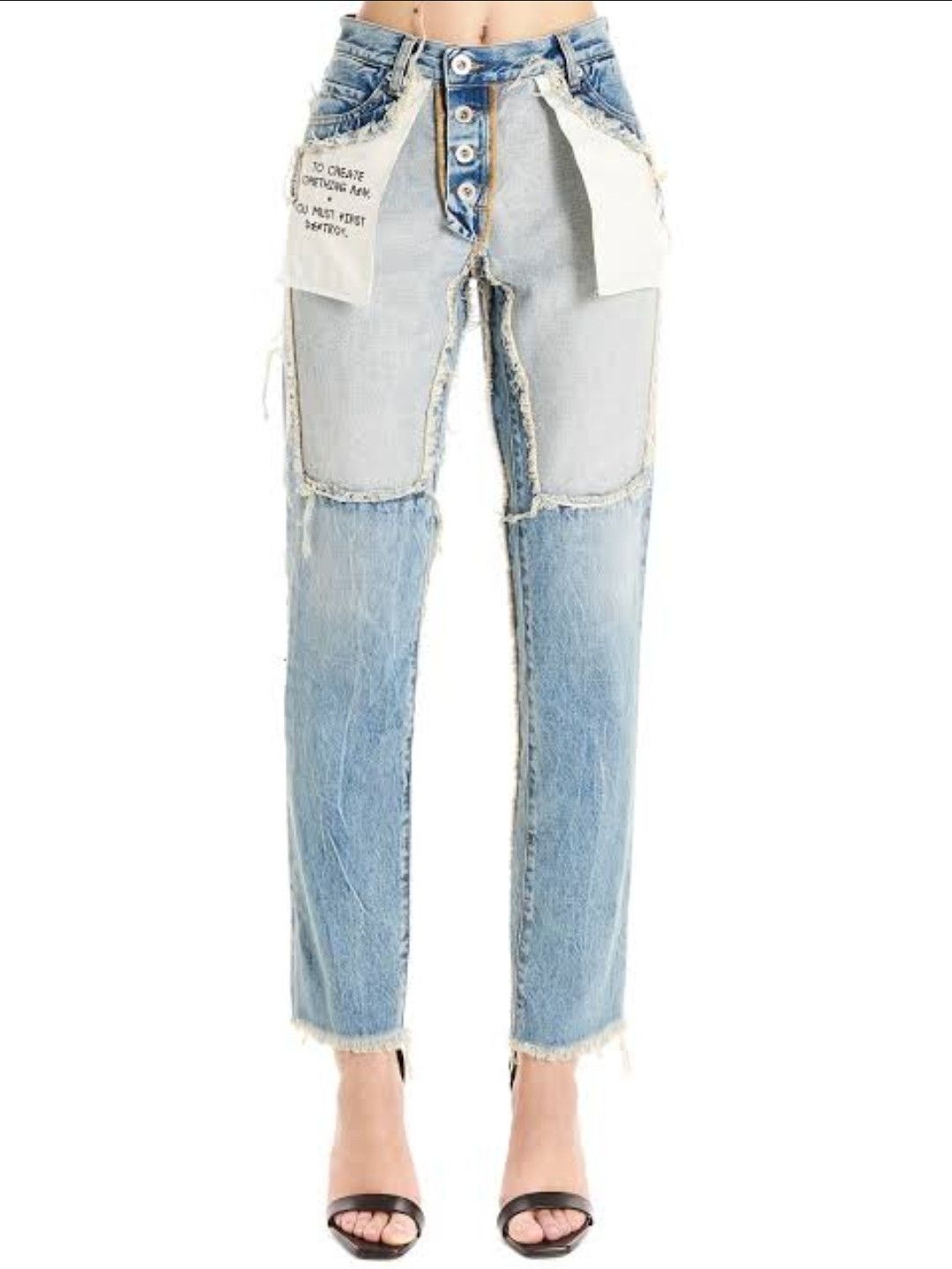 Ben Taverniti Unravel Project × Unravel Project Unravel Project - Distressed Reverse Boyfriend Fit Jeans Size 28" / US 6 / IT 42 - 9 Thumbnail