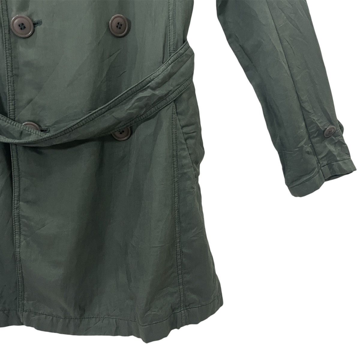 Issey Miyake Vintage Sunao Kuwahara By Issey Miyake Trench Coat Jacket Size L / US 10 / IT 46 - 3 Thumbnail