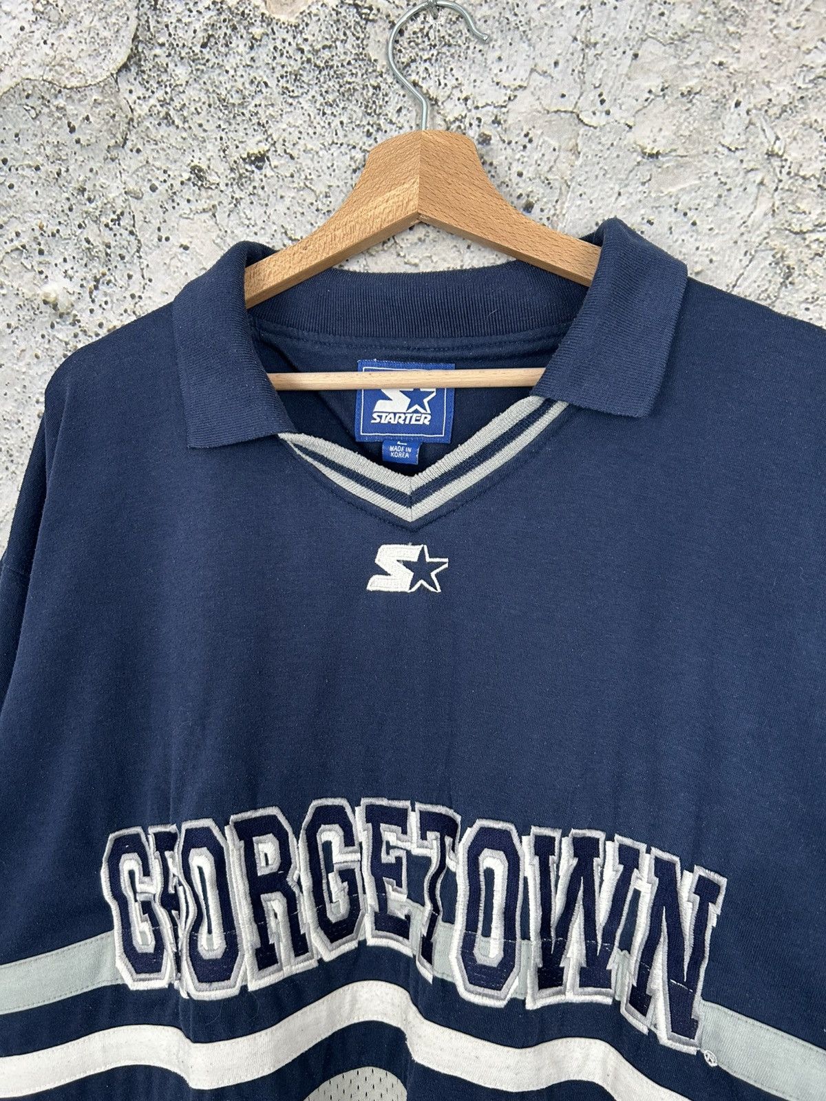 NFL Vintage Georgetown Starter 90s Jersey Sportswear Baggy Rap Size US L / EU 52-54 / 3 - 3 Thumbnail