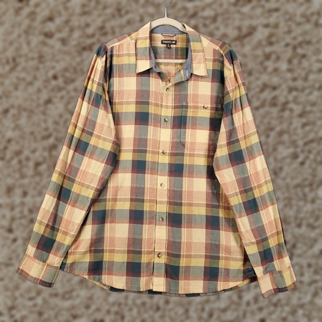 Toad&Co Toad&Co Button-Up Shirt Mens XL Plaid Multicolor Long Sleeve Casual Outdoor Size US XL / EU 56 / 4 - 1 Thumbnail