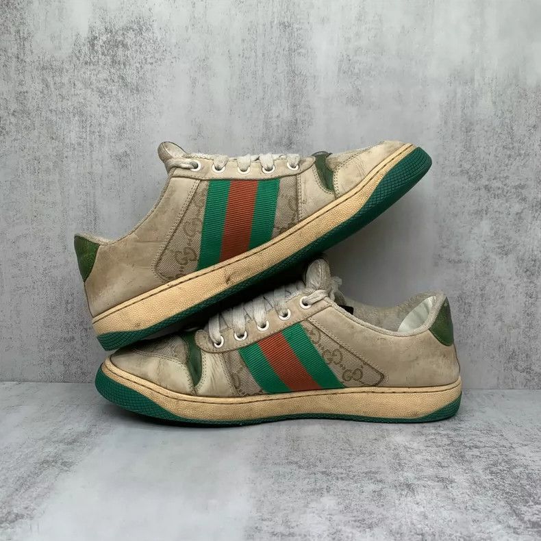 Gucci Gucci Green Tail Dirty Sneakers Size 42-2508 Size US 11 / EU 44 - 3 Thumbnail