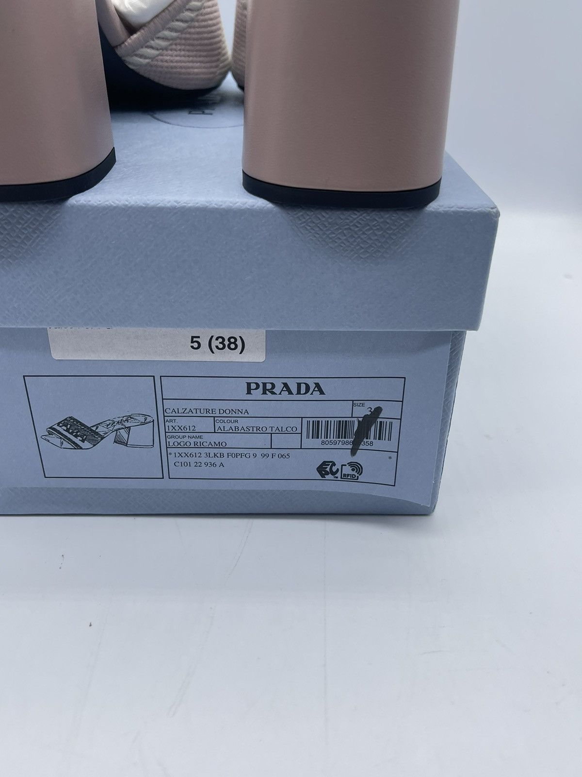 Prada Prada Embroidered Fabric Sandal Heels Pink Size US 8 / IT 38 - 6 Thumbnail