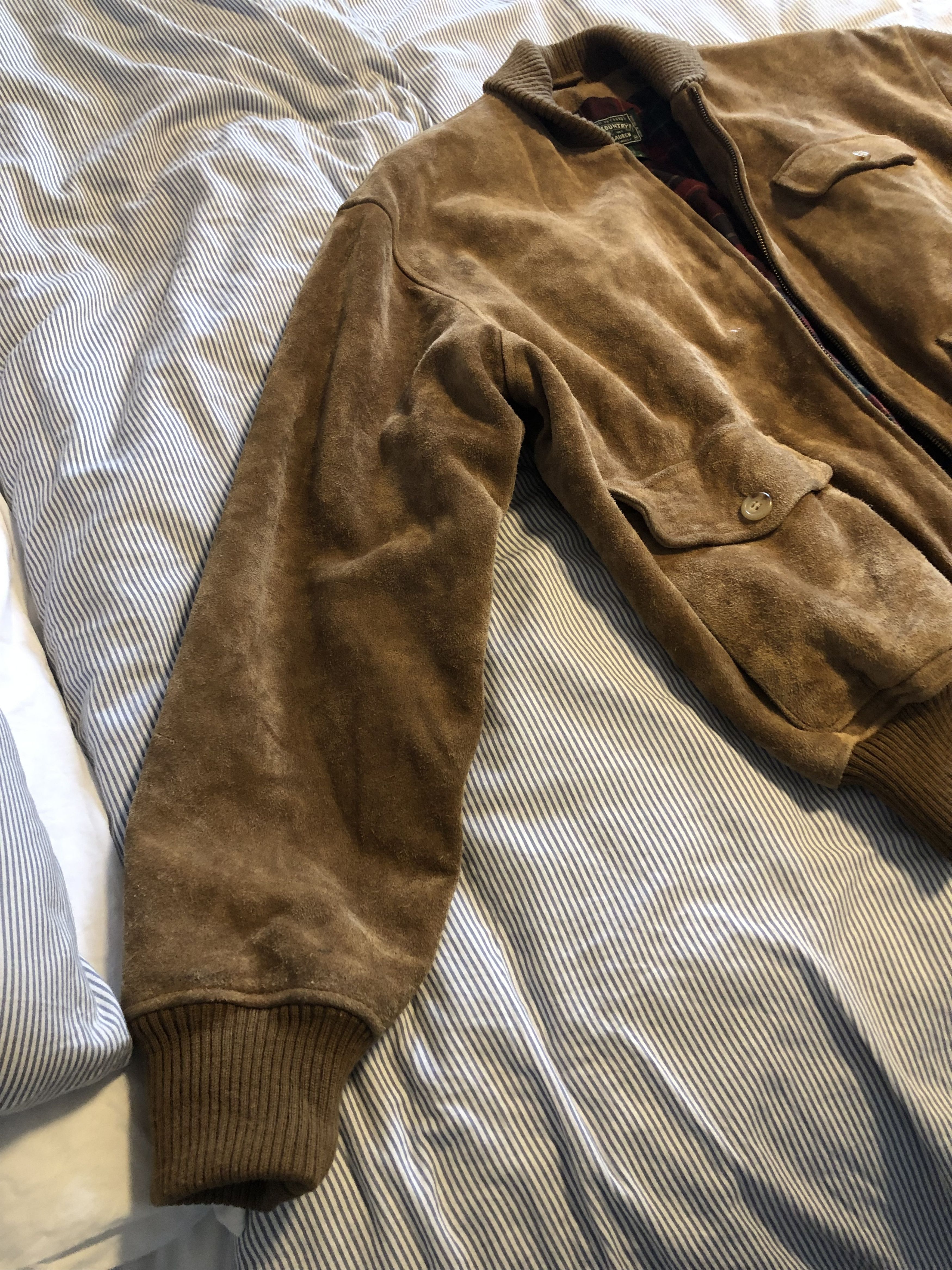 Polo Ralph Lauren Suede Jacket Size US M / EU 48-50 / 2 - 2 Thumbnail