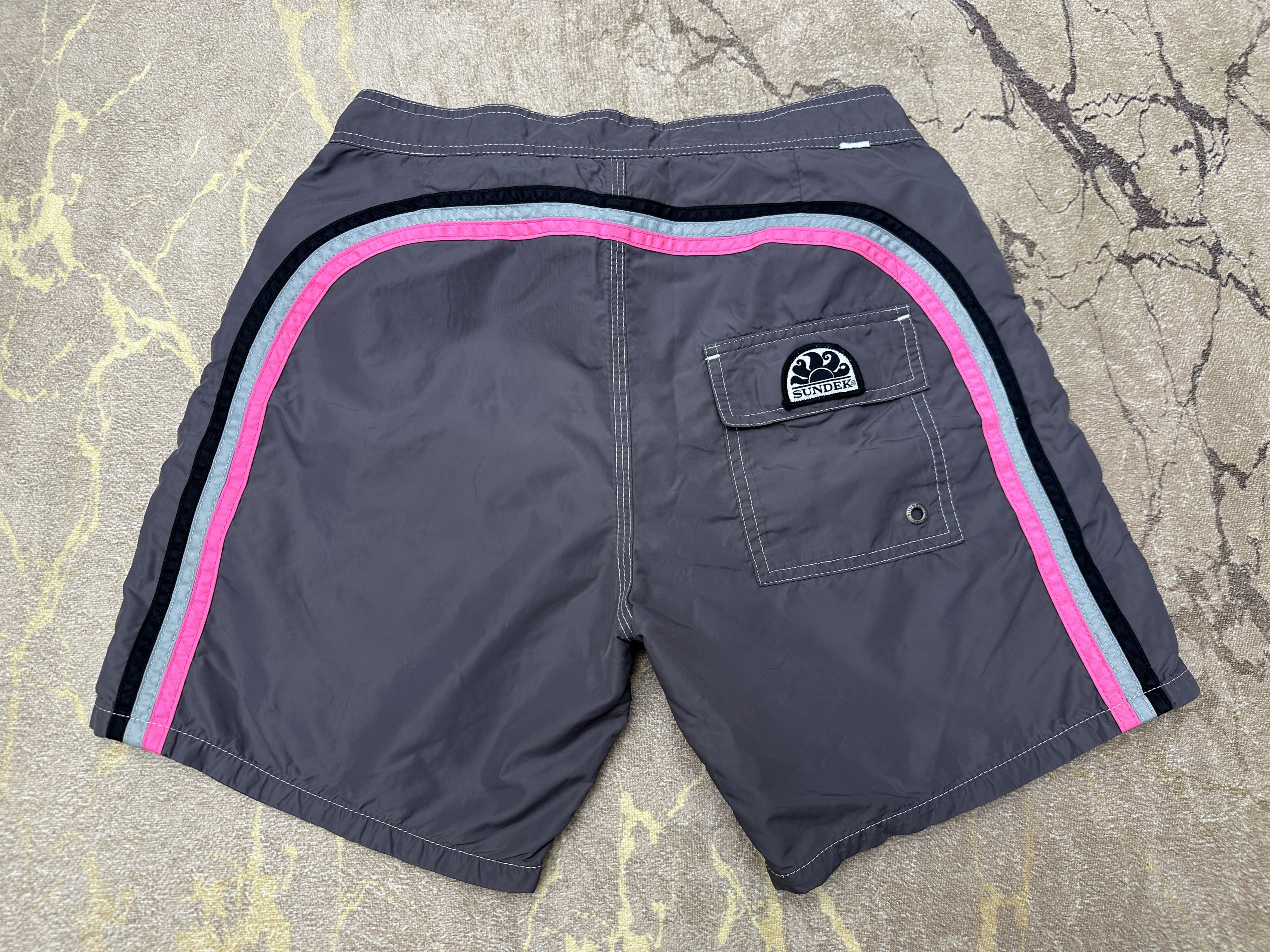 Sundek Sundek 28 Long Beach Board Shorts Trunks Bath Suit Size 28 S Size US 28 / EU 44 - 8 Thumbnail