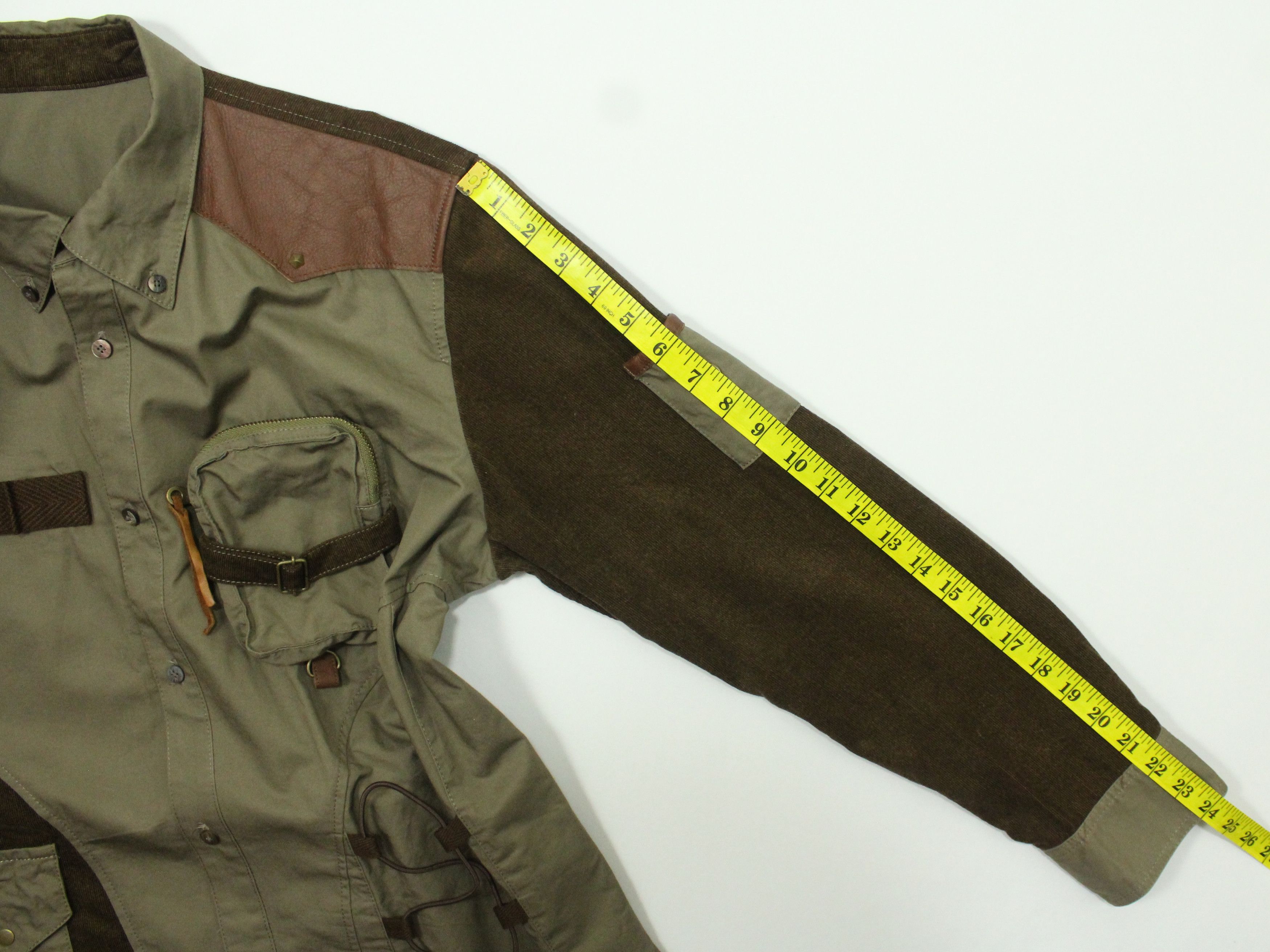 Japanese Brand 🔥Shirt Pockets Multi Styled Gothic Grunge Raver Skater Size US M / EU 48-50 / 2 - 19 Thumbnail