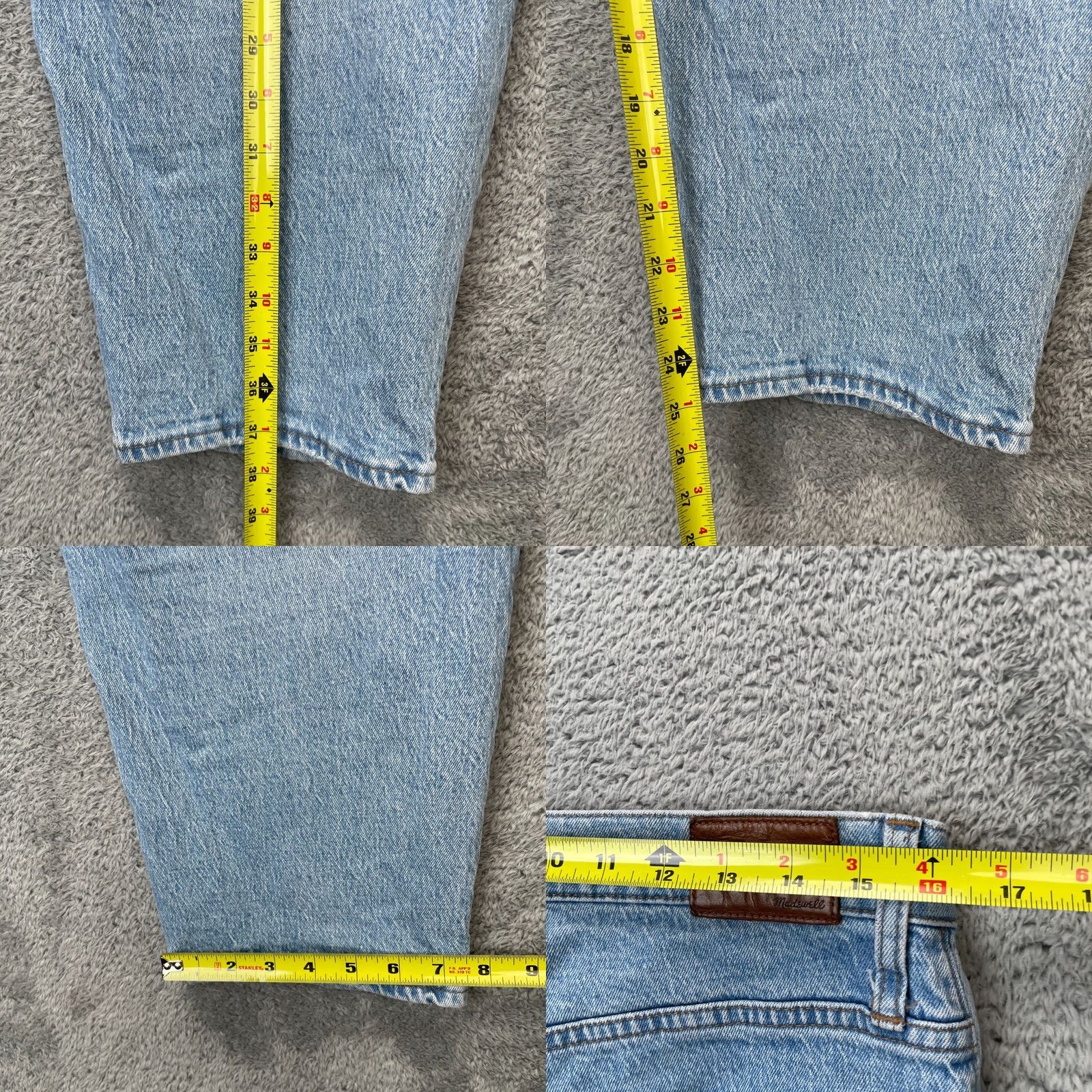 Madewell Madewell Jeans Women 31 Blue Balloon Baggy Denim Cotton Stretch Distressed Light Shirt Size 24" / US 00 / IT 34 - 8 Thumbnail