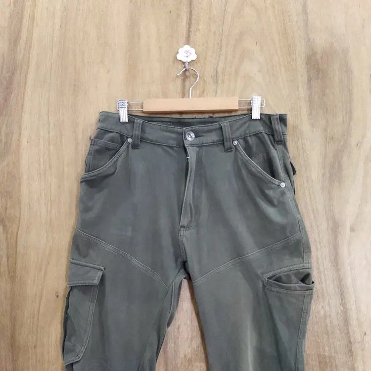 Japanese Brand FIELD CORE STRECTH GREEN CARGO PANTS Size US 32 / EU 48 - 2 Thumbnail