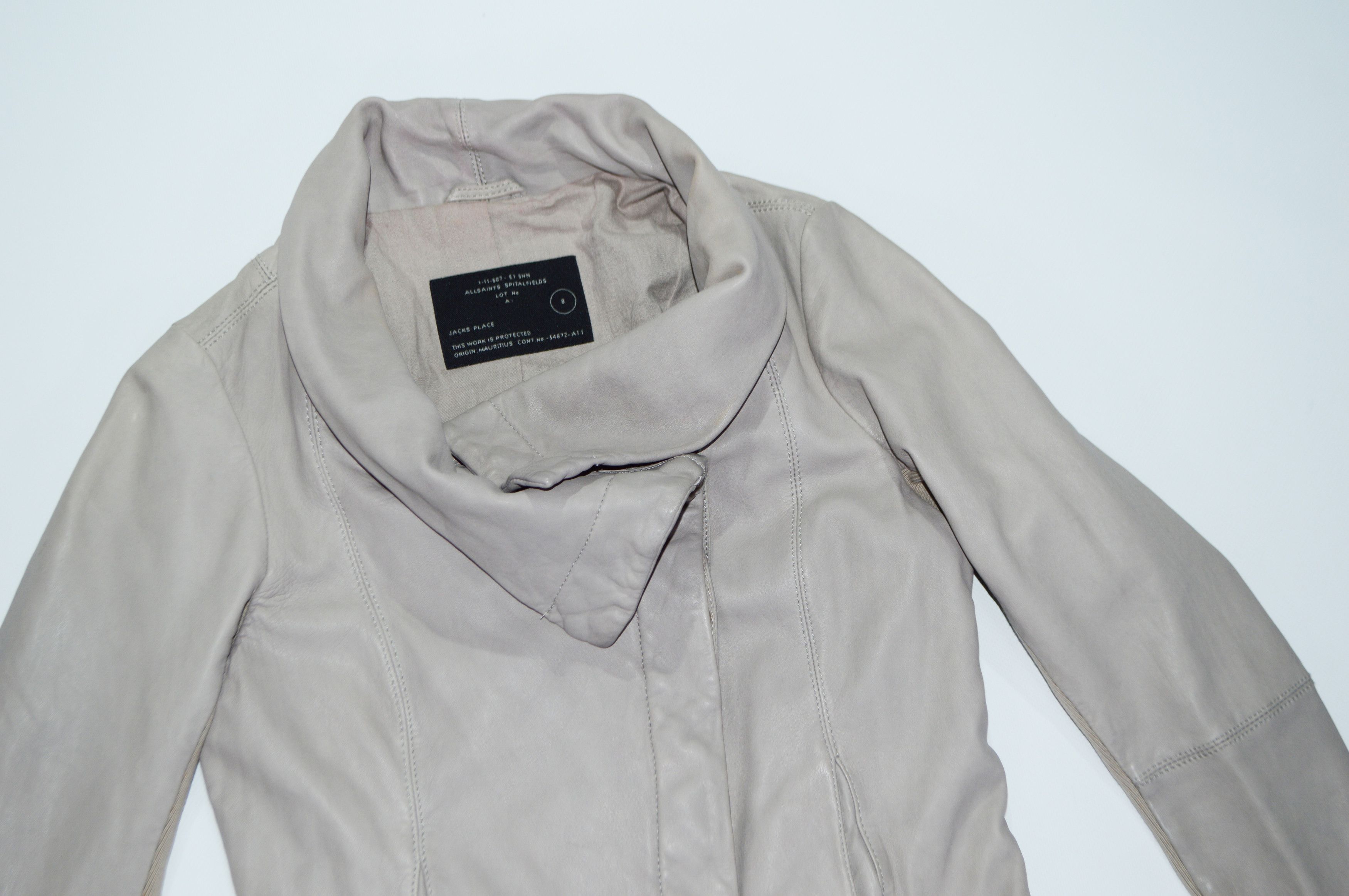 Allsaints Allsaints Kadian Beige Leather Jacket Size 8 Size M / US 6-8 / IT 42-44 - 2 Thumbnail