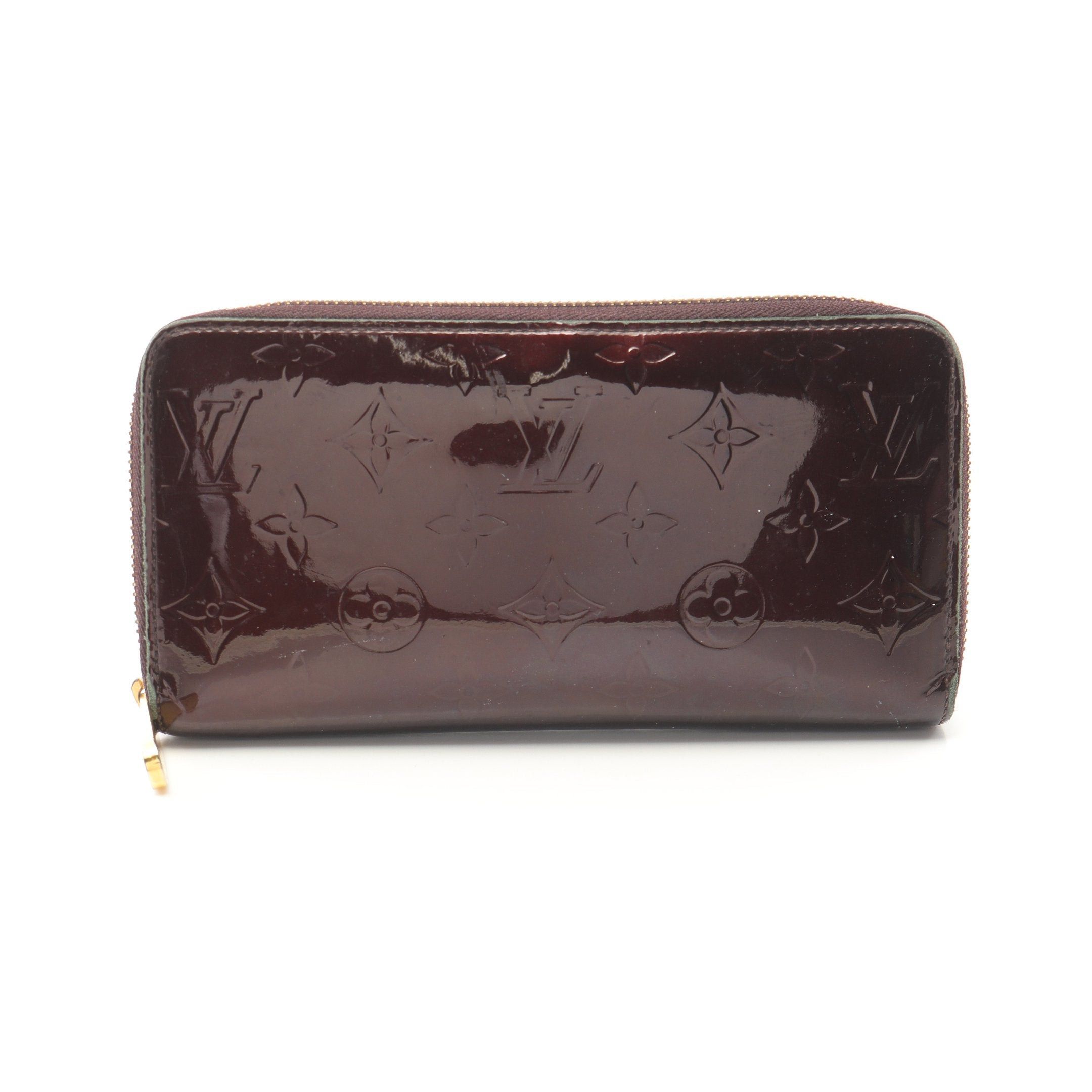 Louis Vuitton Louis Vuitton Zippy Wallet Monogram Vernis Amarante Round Zipper Long Leather Dark Purple Size ONE SIZE - 1 Thumbnail