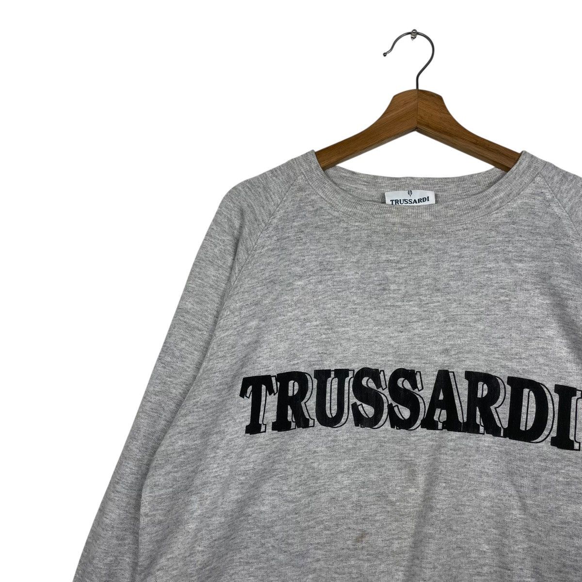 Trussardi Trussardi Big Logo Crewneck Sweatshirt Size US M / EU 48-50 / 2 - 6 Thumbnail