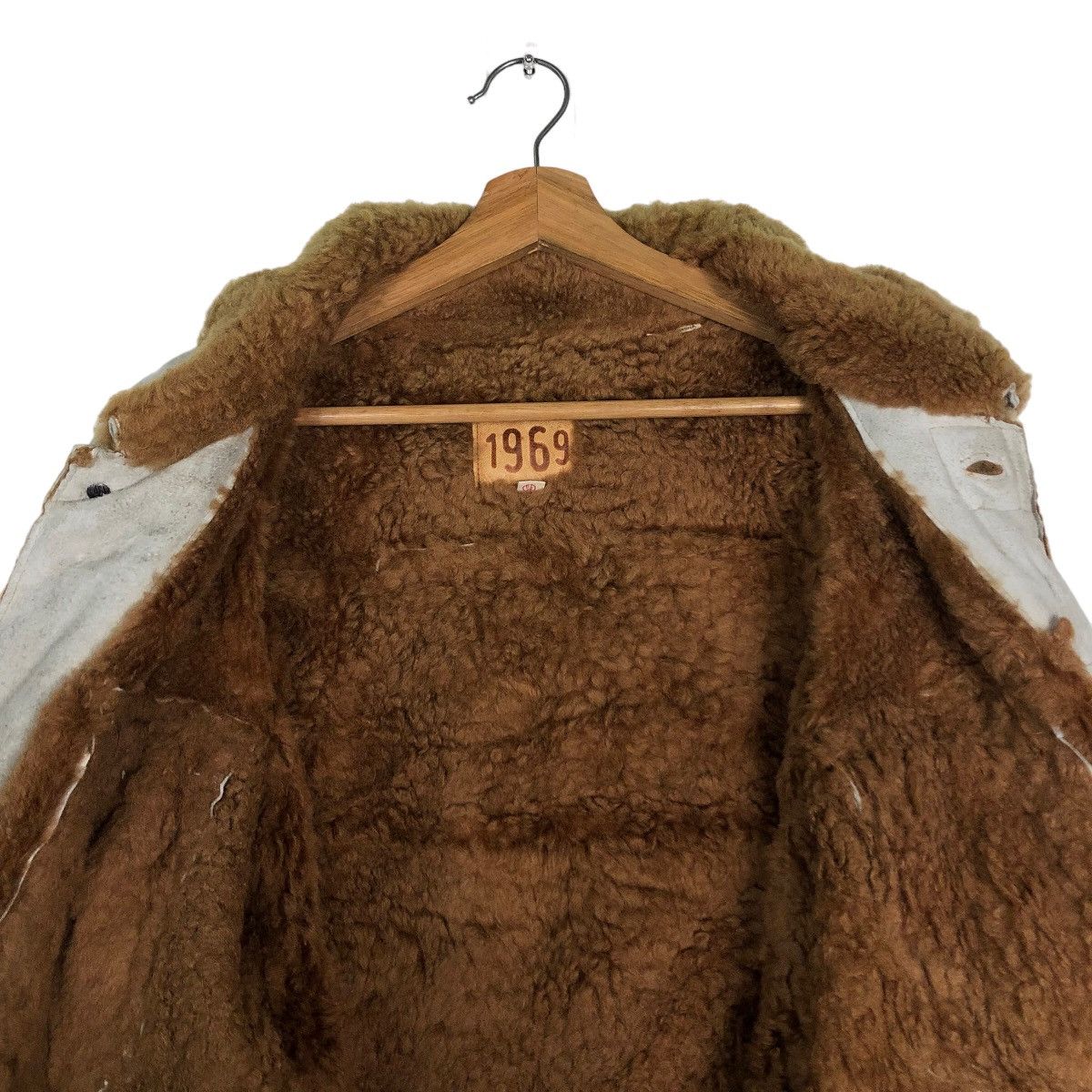 Japanese Brand 🔥Vtg Shearling Genuine Leather Jacket Gap 1969 Issey Miyake Size US XL / EU 56 / 4 - 11 Thumbnail