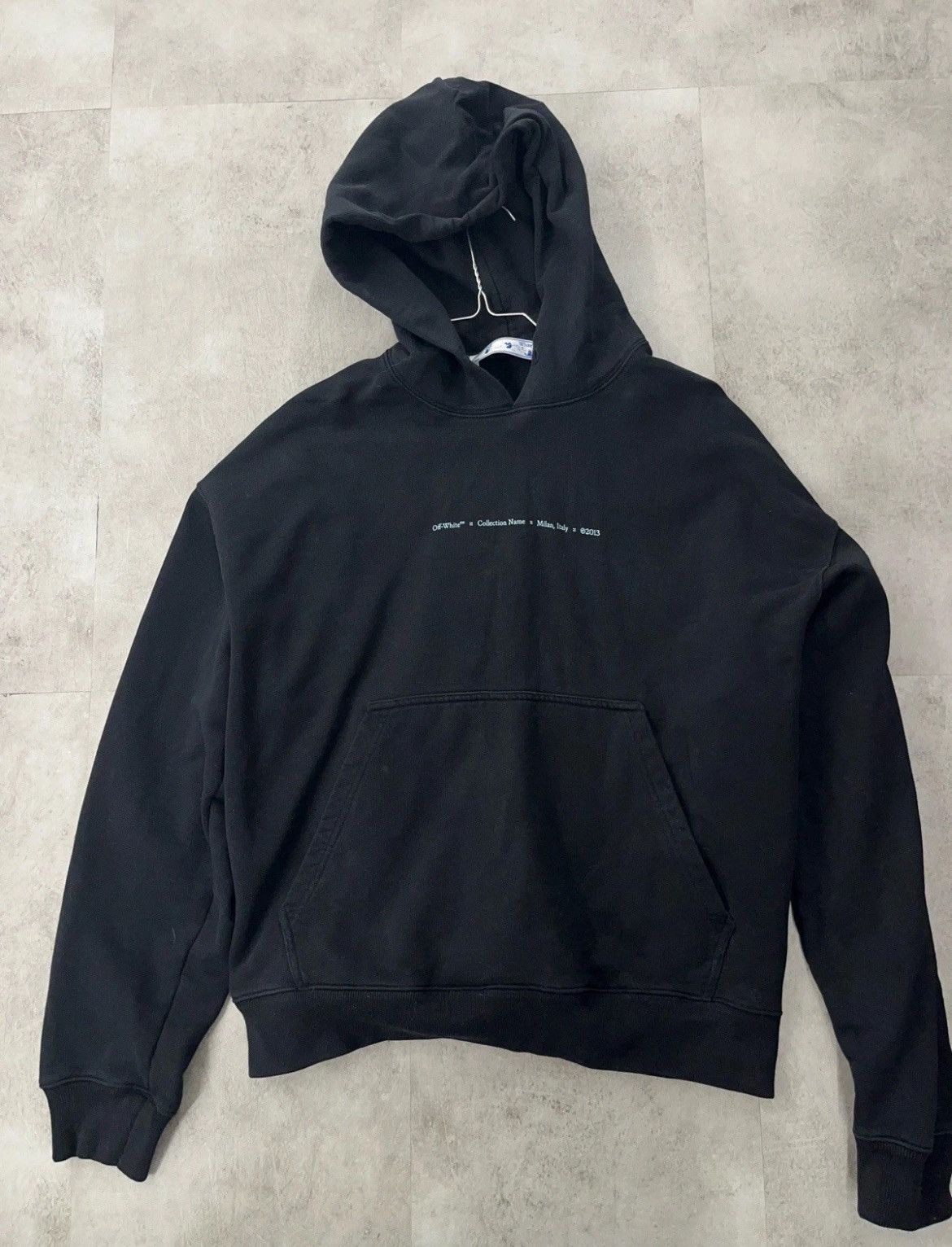 Off-White Off-White™ Diagonal Arrows Hoodie — Black/Blue — Size M Size US M / EU 48-50 / 2 - 2 Thumbnail