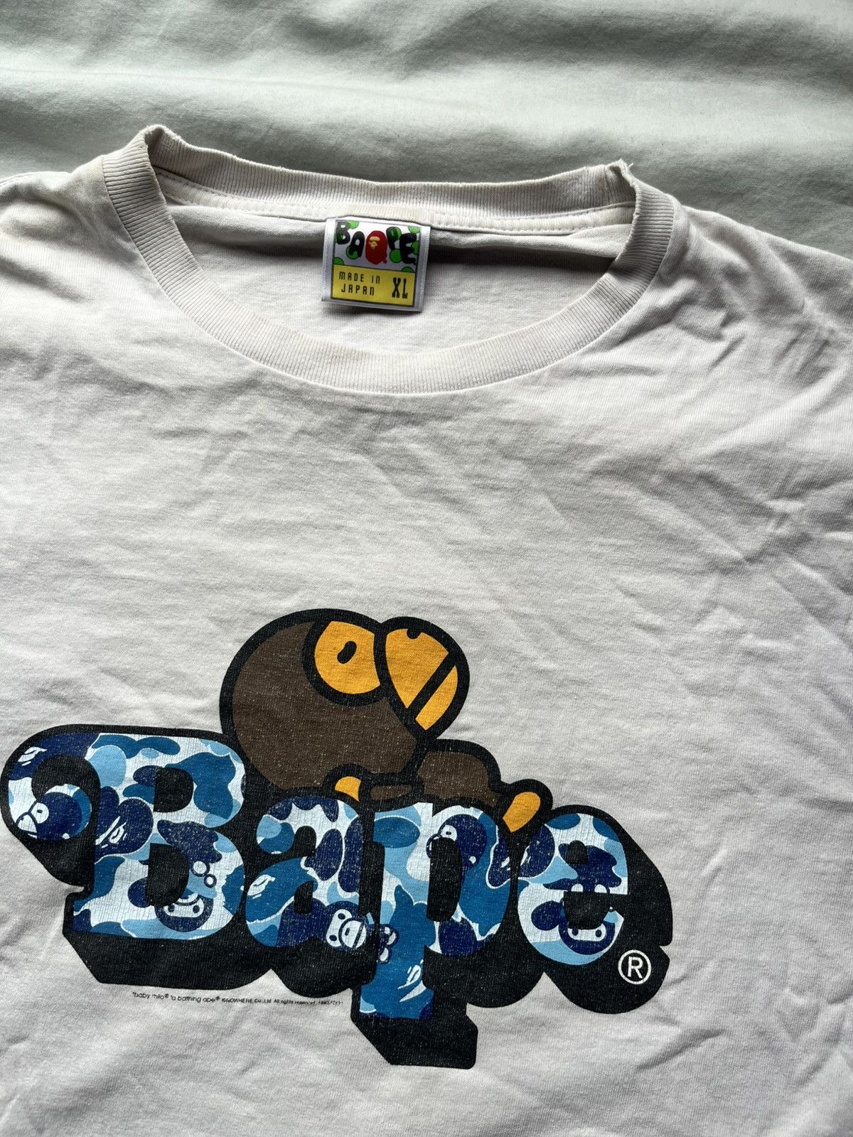 Bape Bape Baby Milo Blue camo tee Size L Size US XL / EU 56 / 4 - 2 Thumbnail