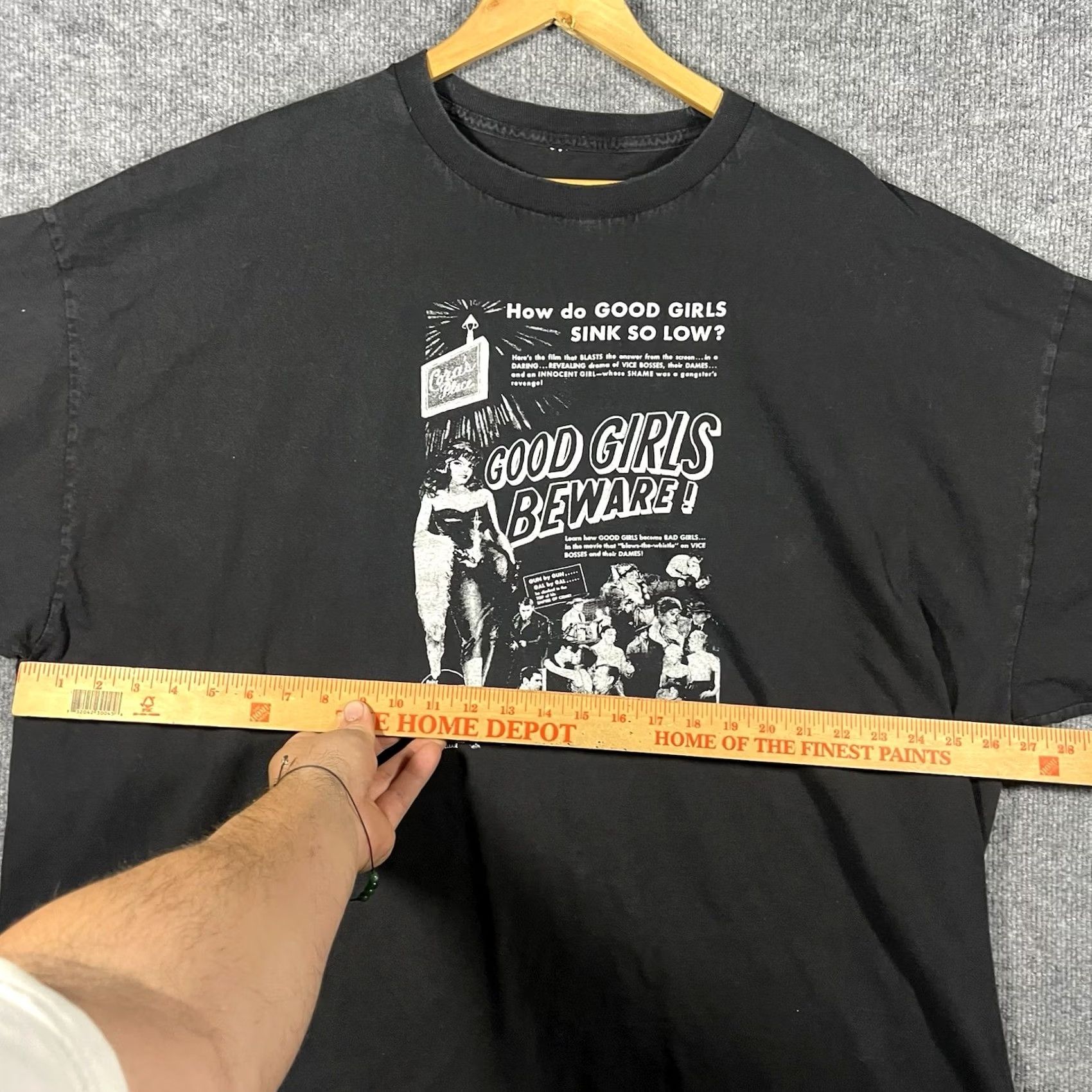 Vintage VINTAGE Good Girls Beware Movie Poster Promo T-Shirt Mens 2XL Black Short Sleeve Shirt 2XL Womens? Size US XXL / EU 58 / 5 - 3 Thumbnail