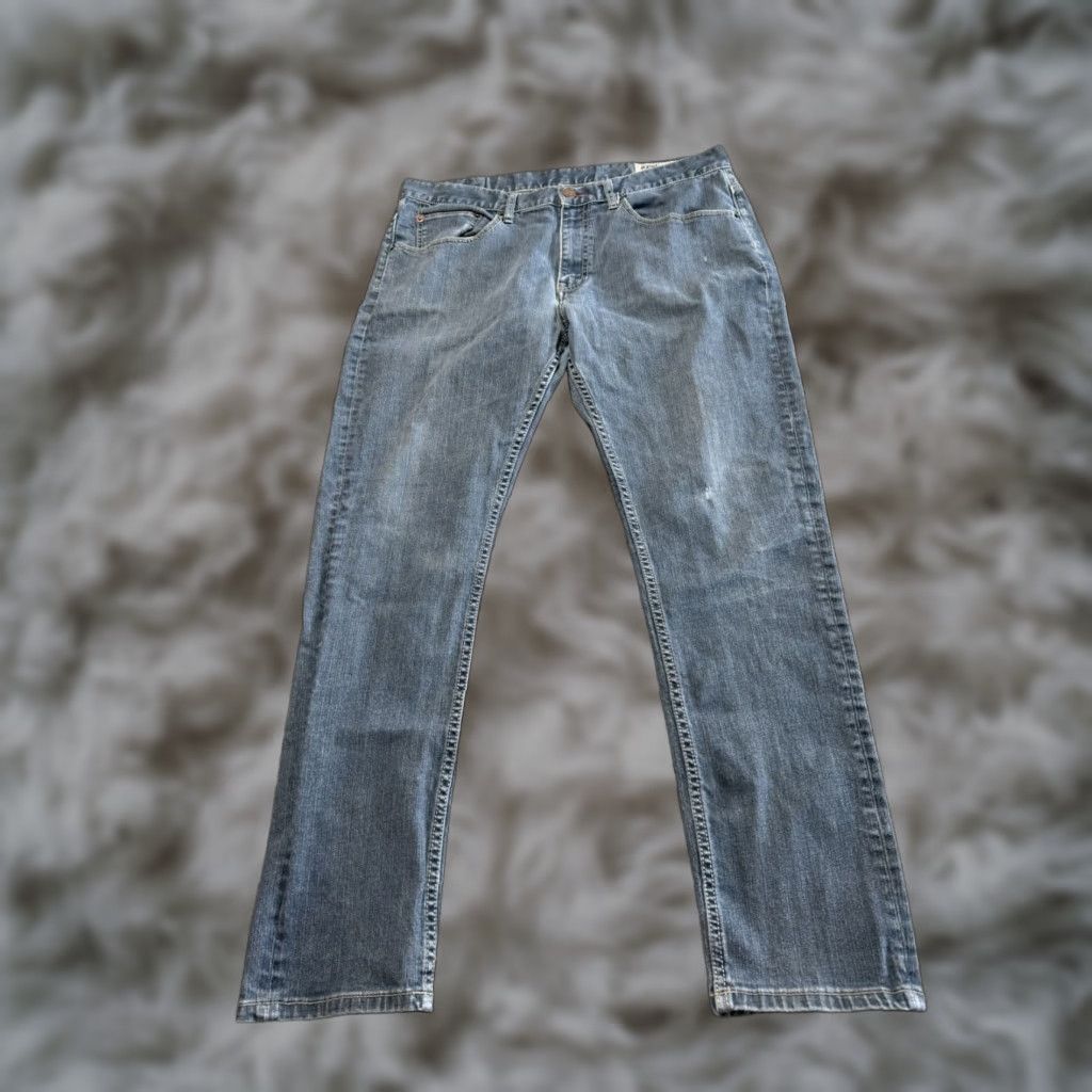Denime CCS Men Jeans Size 36 Blue Denim 36X32 Super Skinny 100% Cotton Jeans Slim 32 Inseam Mens Size US 36 / EU 52 - 1 Thumbnail