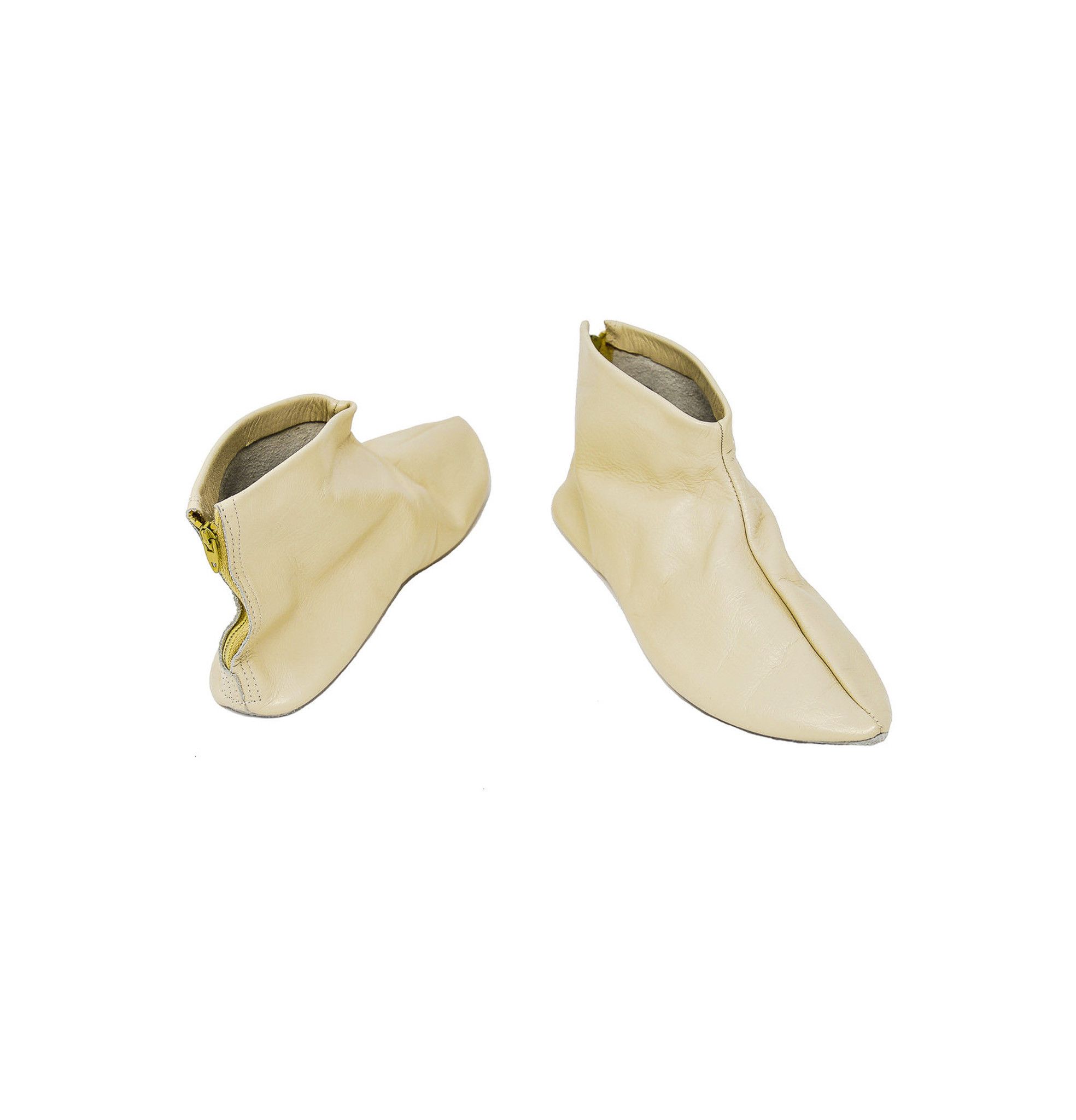 Vintage Vintage Tan Leather Boho Chic Elf Slides Size 7 Size US 7 / IT 37 - 1 Thumbnail