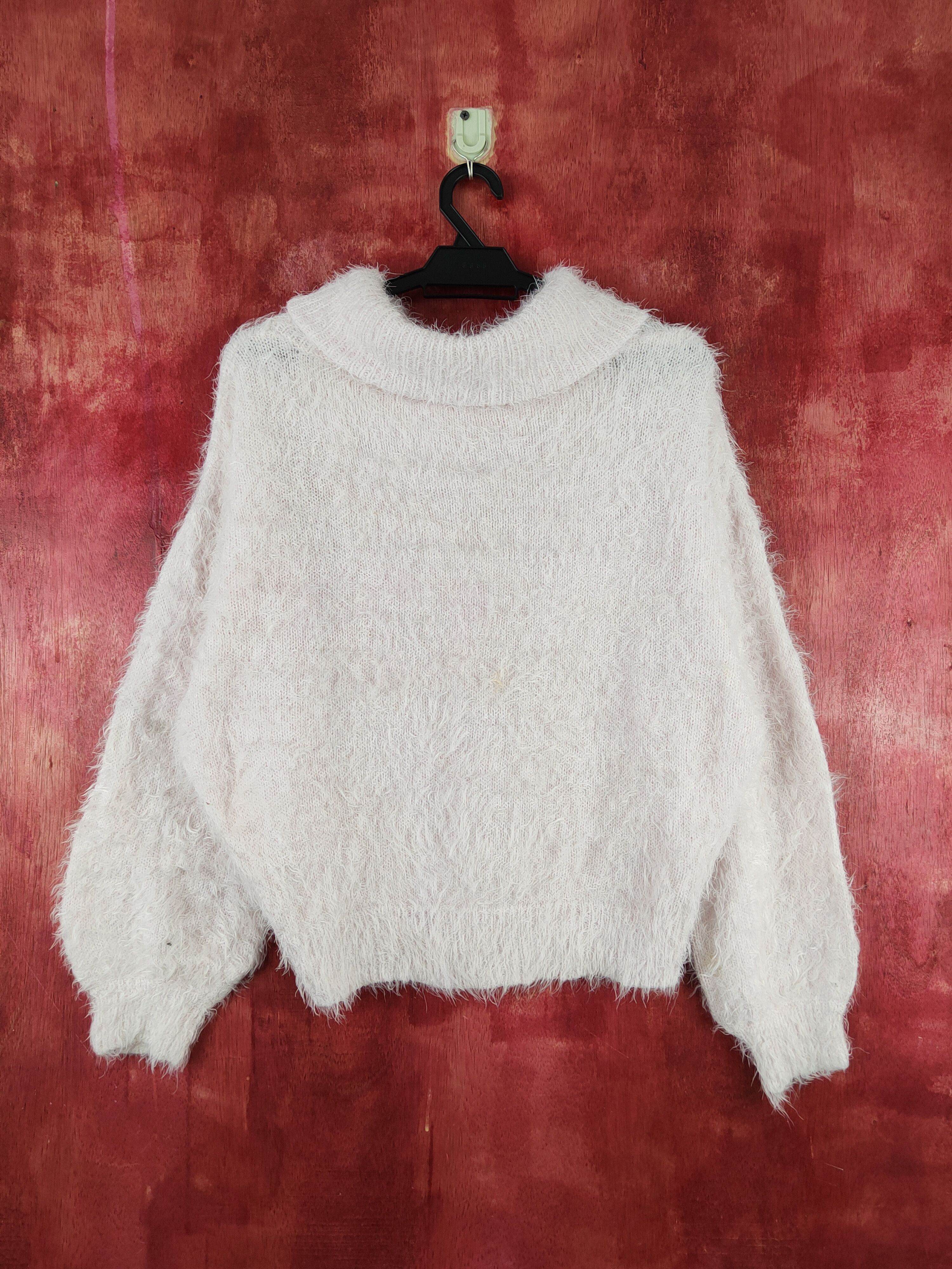 Vintage Ray Cassin Favori Pink Fur Mohair Knitwear #S2006 Size L / US 10 / IT 46 - 7 Thumbnail
