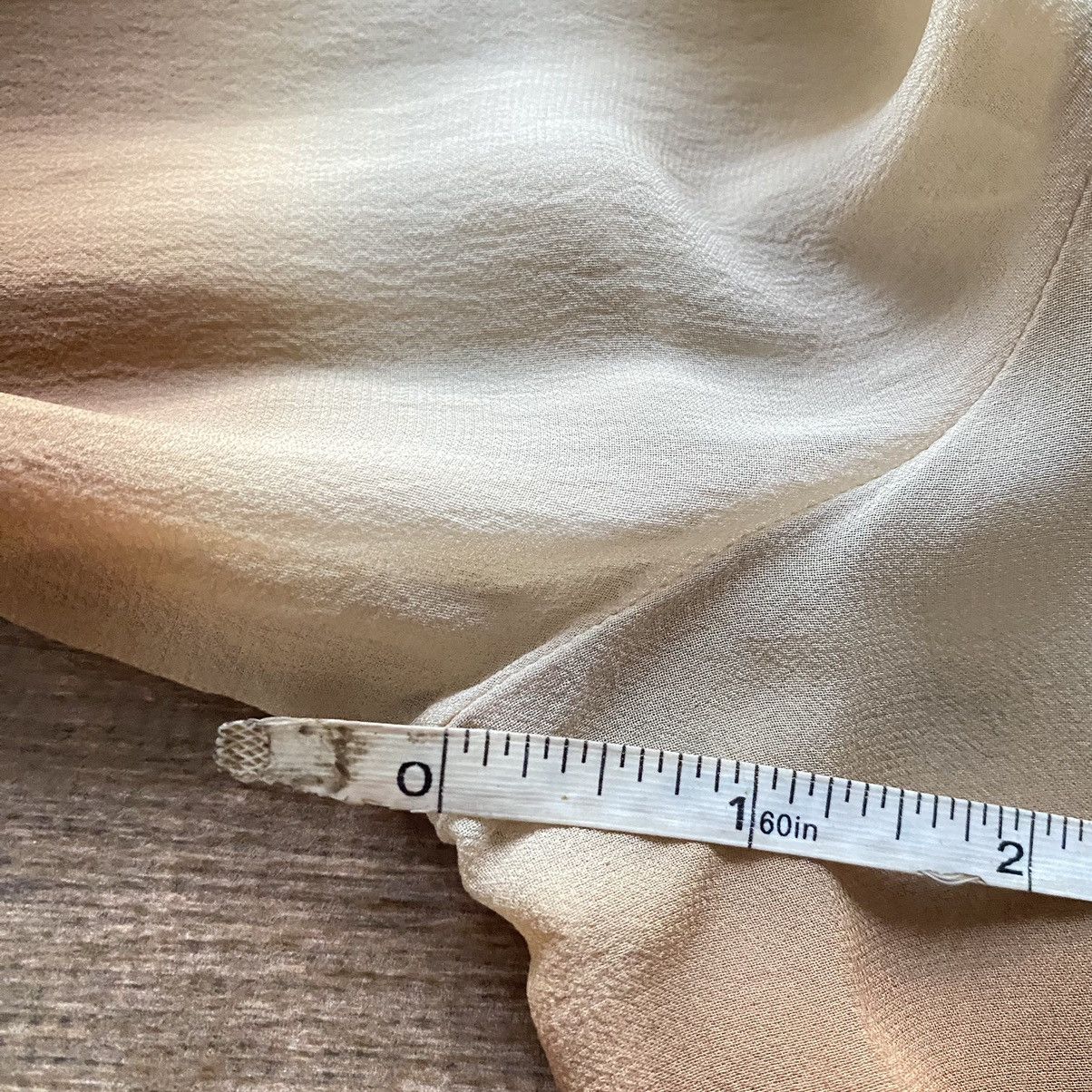 Tom Ford S/S 1997 Gucci by Tom Ford Brown Sheer Ombré Silk Button. Size US XXS / EU 40 - 6 Thumbnail