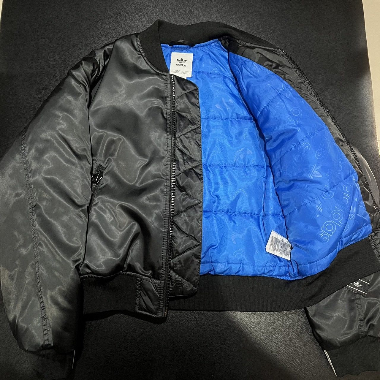 Adidas adidas women's cropped bomber jacket (free leopard tee) Size M / US 6-8 / IT 42-44 - 18 Thumbnail
