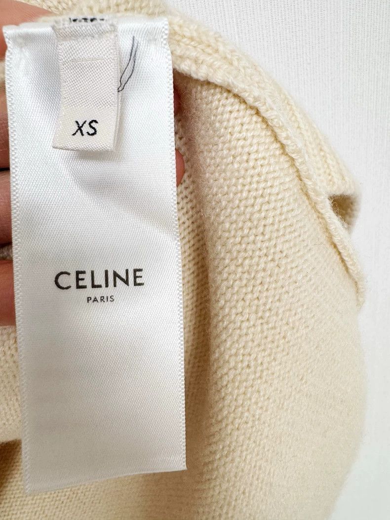 Celine Celine Cashmere Sweater in Beige Color Size XS / US 0-2 / IT 36-38 - 4 Thumbnail