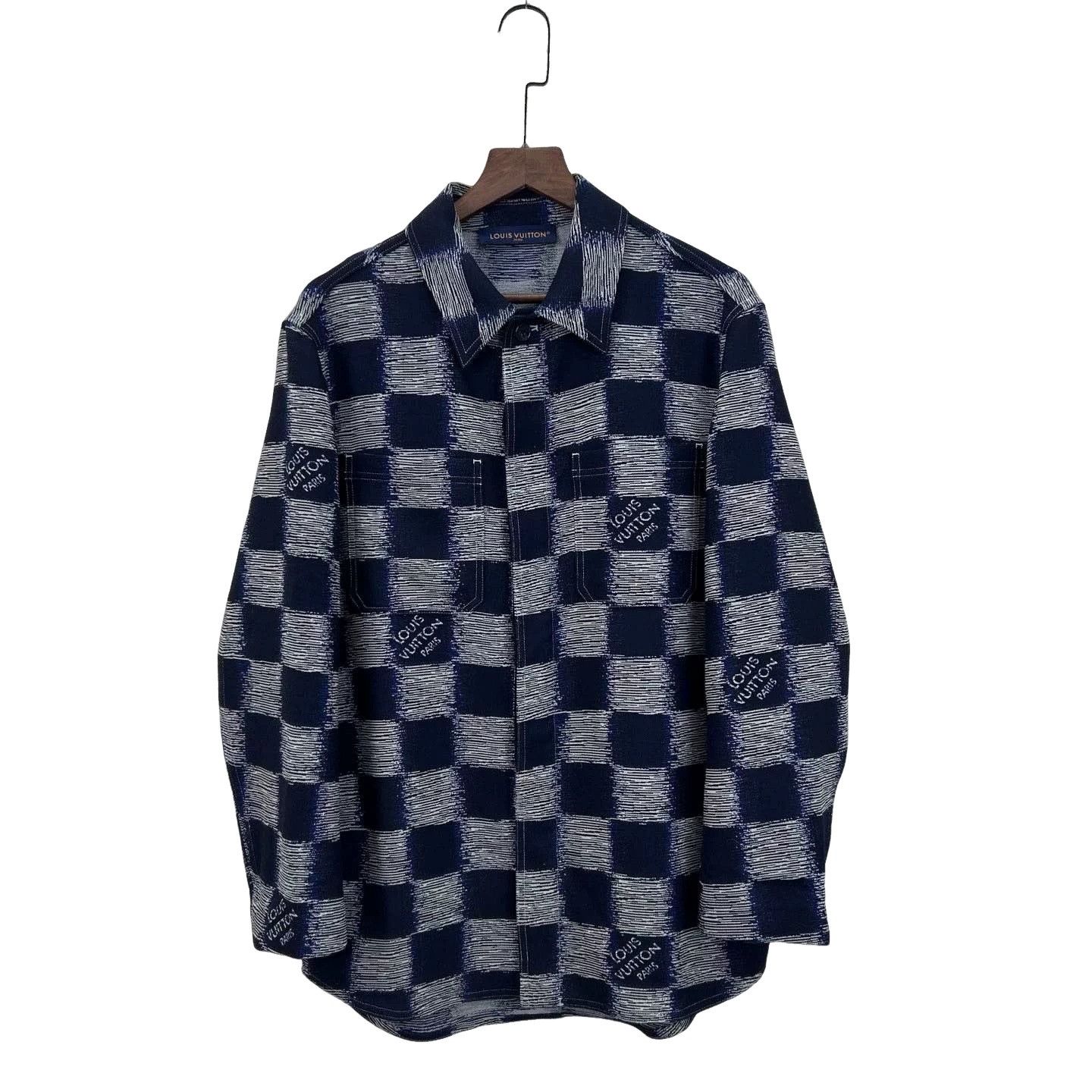 Louis Vuitton Louis Vuitton Checkered Wool Shirt-Jacket Size M Size US M / EU 48-50 / 2 - 1 Thumbnail