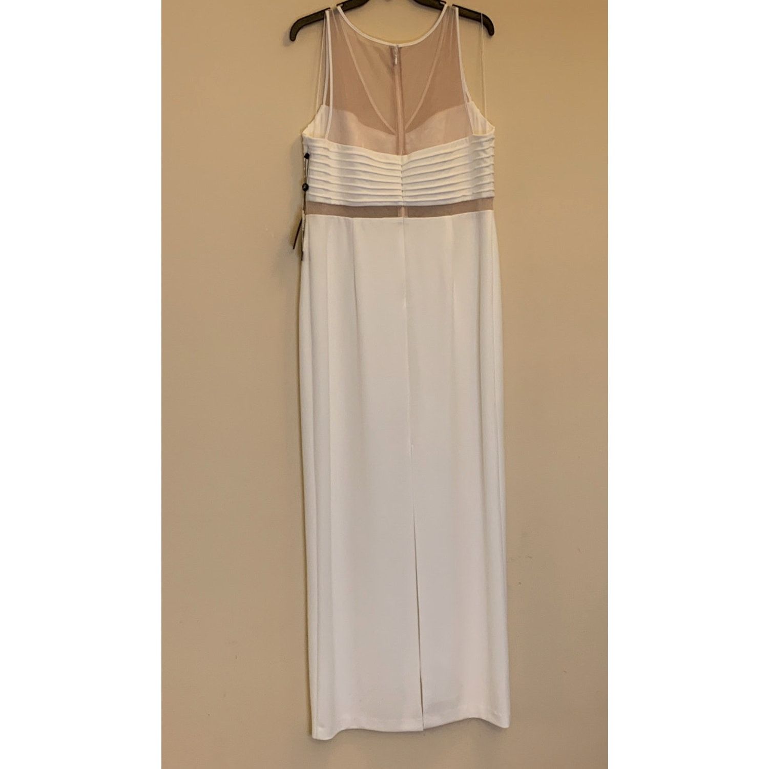 Adrianna Papell NEW Adrianna Papell Ivory Mesh Illusion Gown - Size 16 - NWT Size XXL / US 16-18 / IT 52-54 - 4 Thumbnail