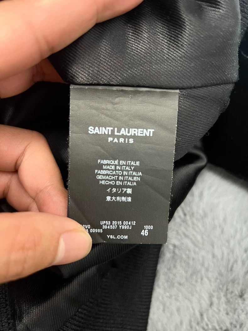 Saint Laurent Paris saint Laurent paris15 Fall/Winter Runway Black Velvet Rhin Size US S / EU 44-46 / 1 - 5 Thumbnail