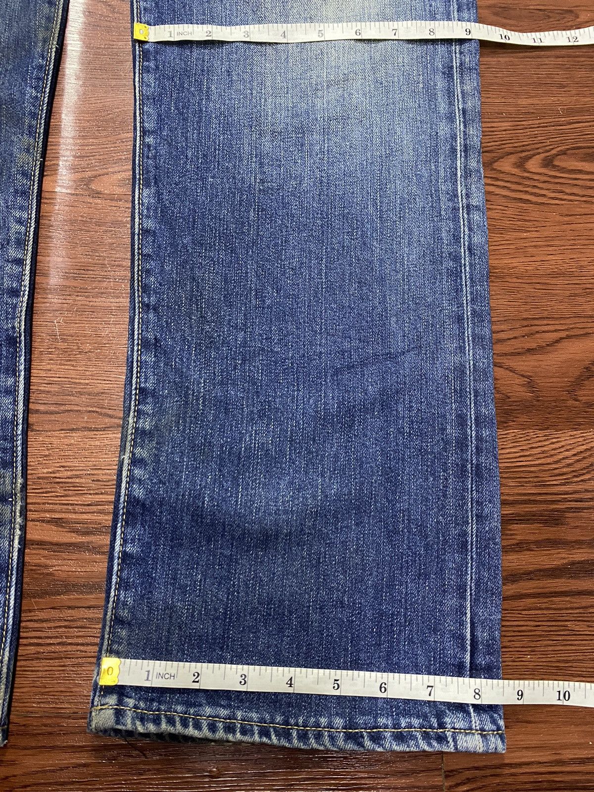Japanese Brand Vintage Japanese Brands Gu Mud Wash Distressed Loose Jeans Size US 34 / EU 50 - 13 Thumbnail