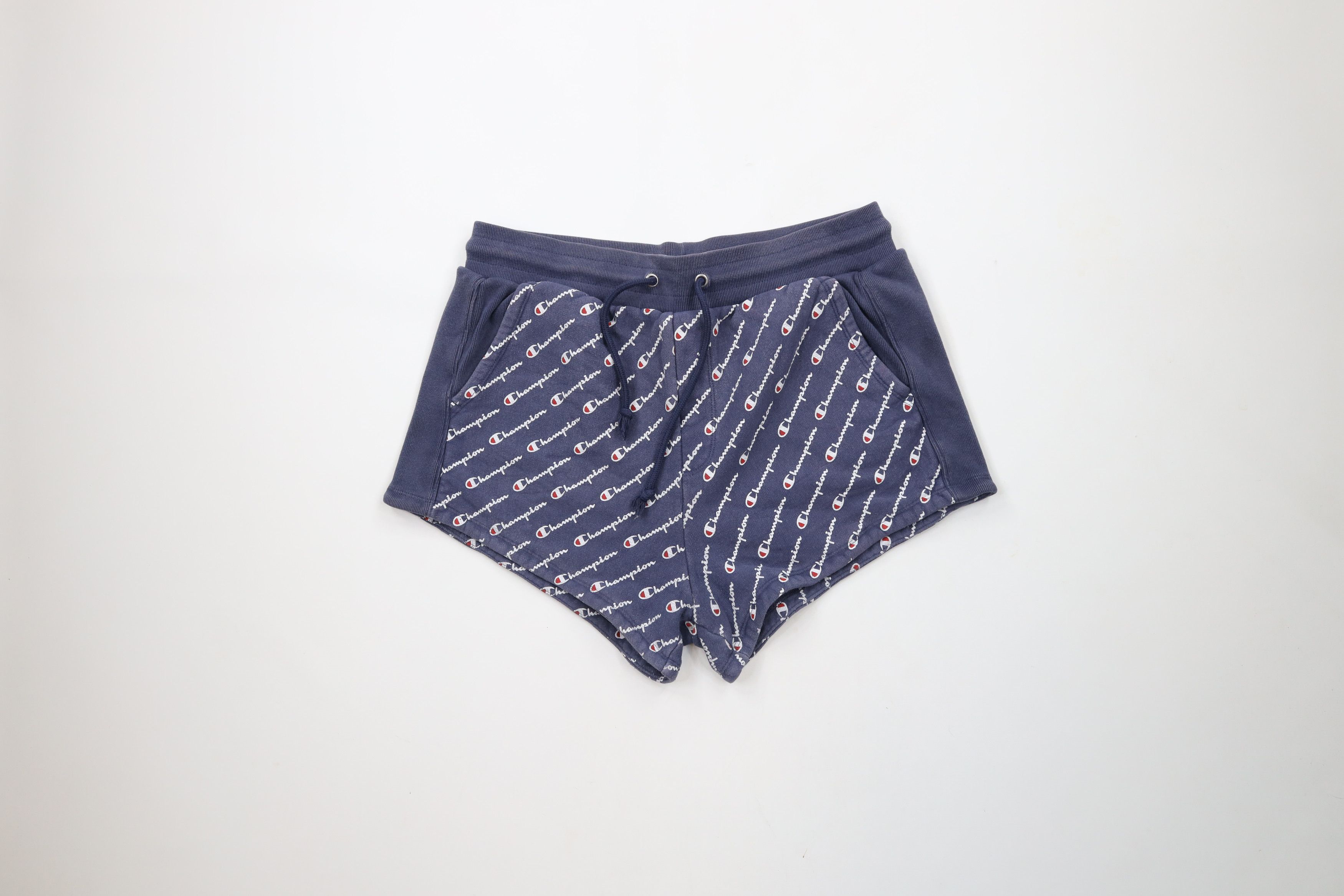 Champion × Vintage Y2K Champion Reverse Weave Print Heavy Sweatpants Shorts Size 32" / US 10 / IT 46 - 1 Thumbnail