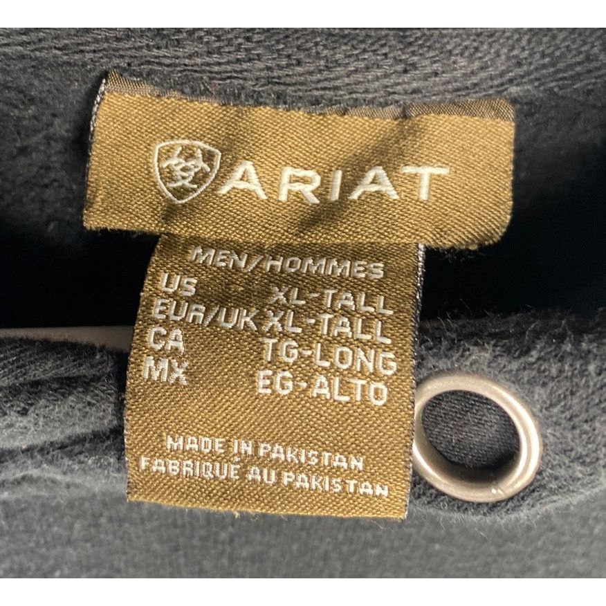 Ariat Ariat Tall Black Graphic Logo Pullover Hoodie No Drawstring Size US XL / EU 56 / 4 - 3 Thumbnail
