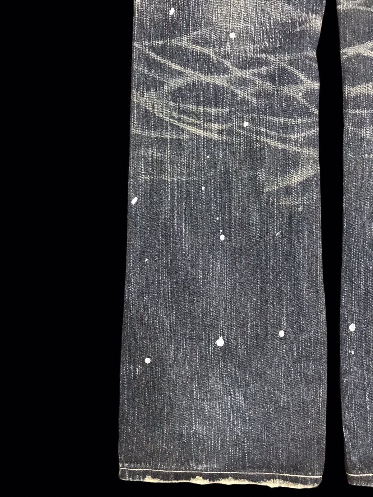 Edwin 💥FLARE💥ARCHIVAL EDWIN PAINT SPLATTER DISTRESSED DENIM F255 Size US 30 / EU 46 - 20 Thumbnail