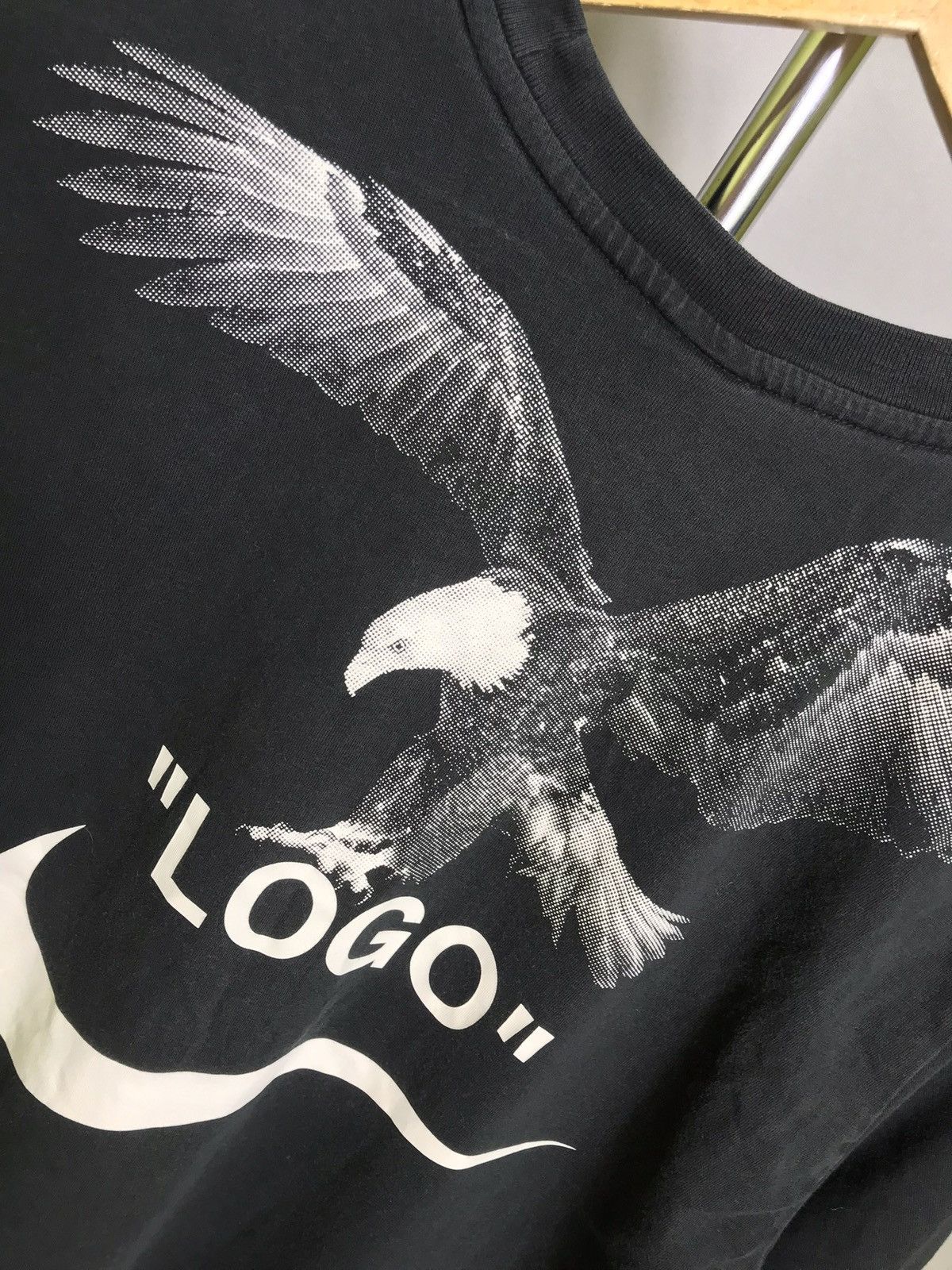 Nike × Off-White OFF-WHITE x Nike NRG A6 Tuxedo Eagle T-Shirt Ash Black Size US M / EU 48-50 / 2 - 7 Thumbnail