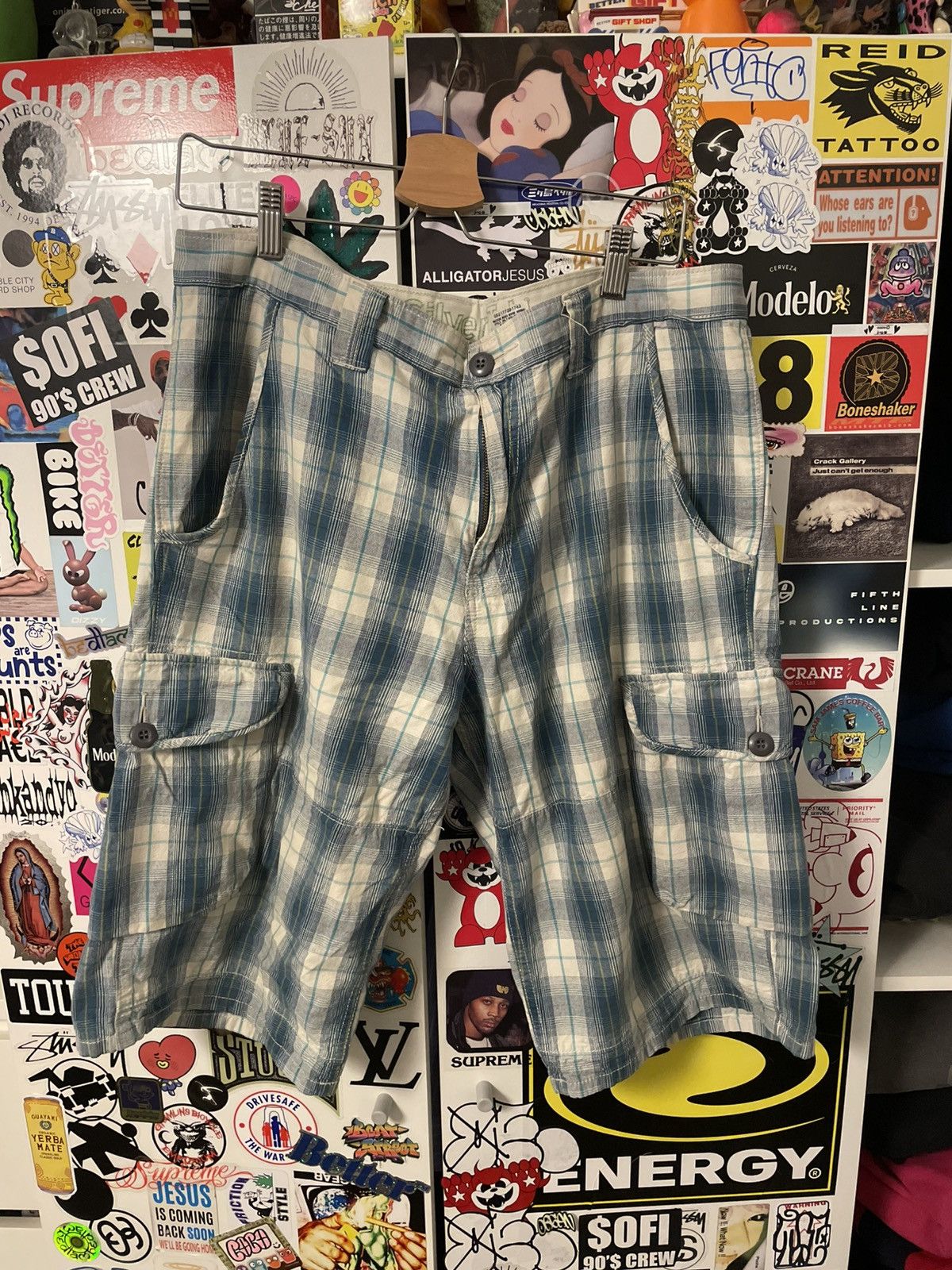Levi's Silvertab Plaid Shorts Size US 34 / EU 50 - 1 Thumbnail