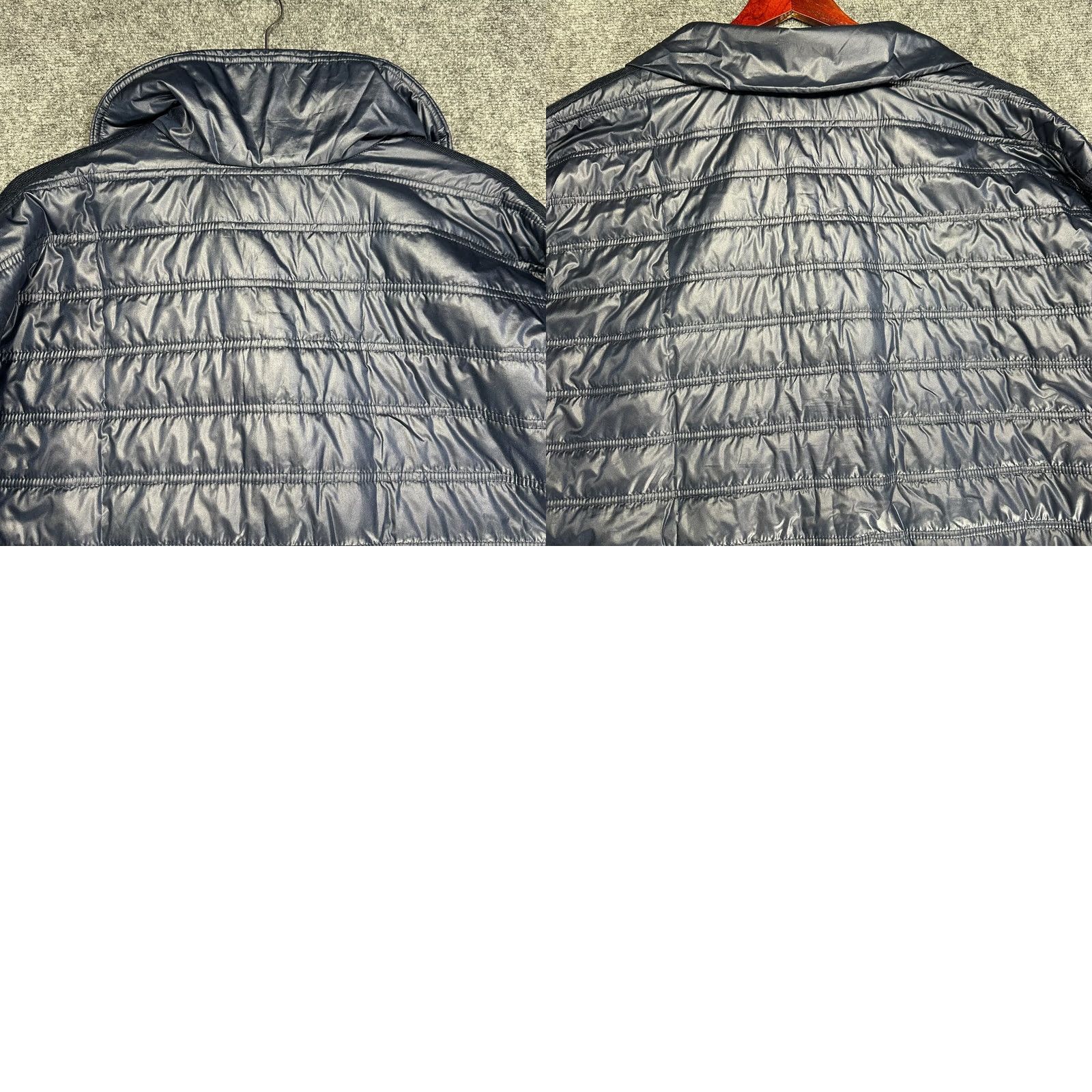 Vintage Chicos Zenergy Jacket Womens XL Blue Knit Front Puffer Back Pockets Snap Up Casual Solid Geometric Front Knit Back Pockets Size XL / US 12-14 / IT 48-50 - 8 Thumbnail