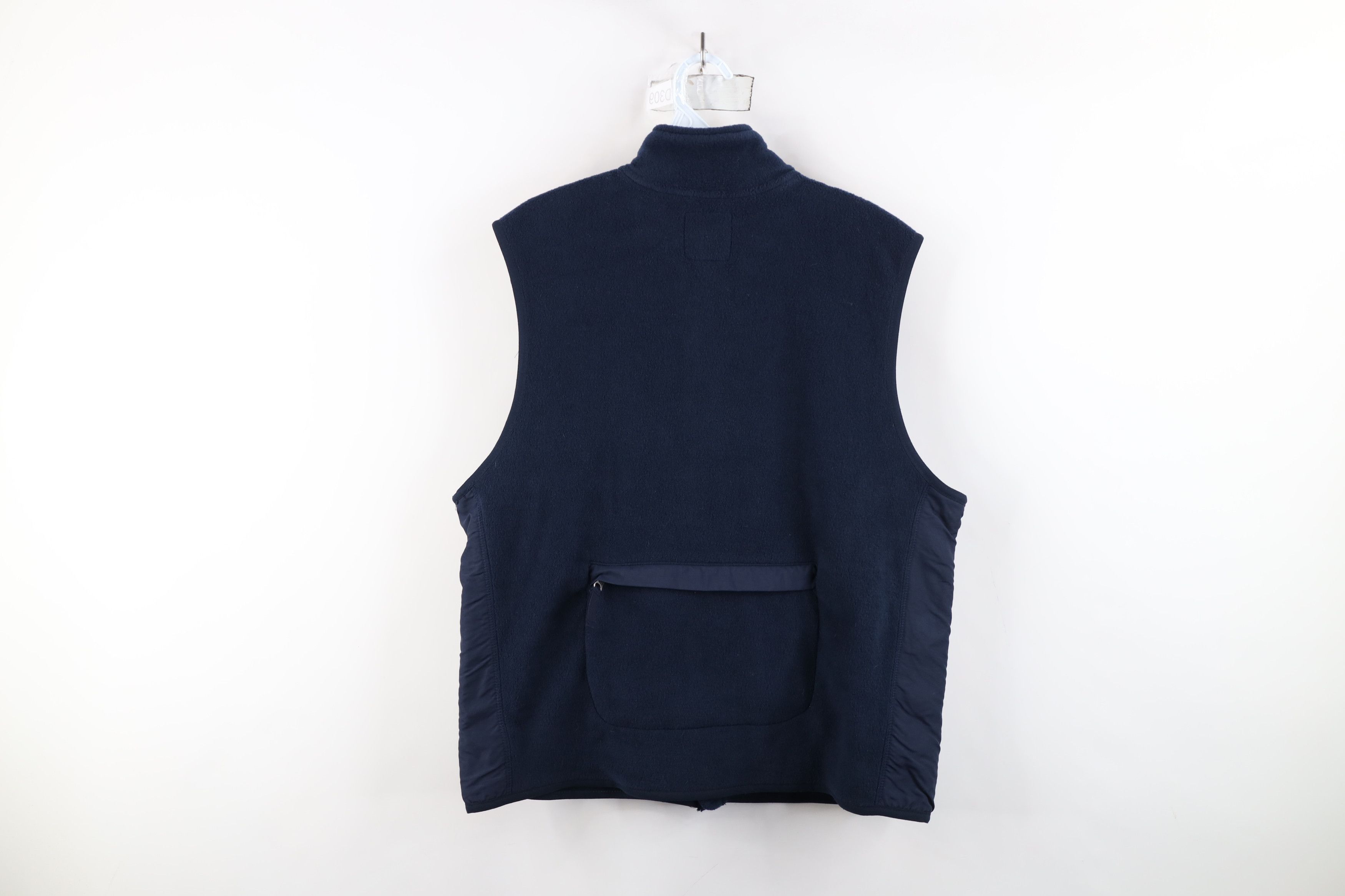 Gap × Vintage Vintage 90s Gap Faded Blank Full Zip Fleece Vest Jacket Blue Size US S / EU 44-46 / 1 - 13 Thumbnail