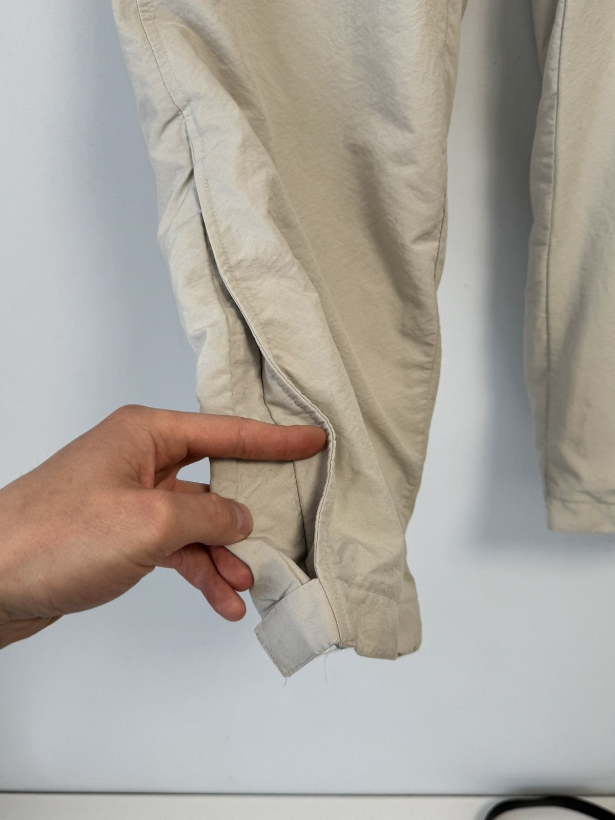 Nike Nike Vintage Nylon Pants Beige Swoosh Y2K Style Size US 34 / EU 50 - 6 Thumbnail