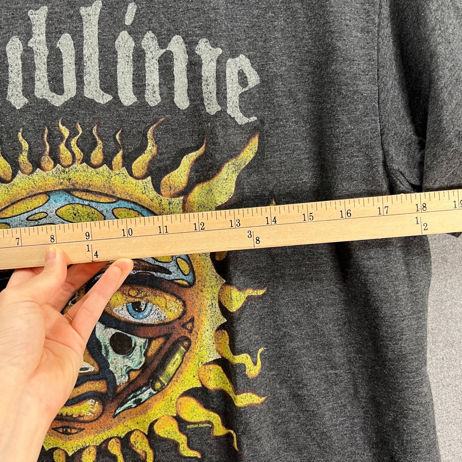 Other Teestyled Sublime Sun Face Shirt Adult Large Gray Color Size US L / EU 52-54 / 3 - 5 Thumbnail