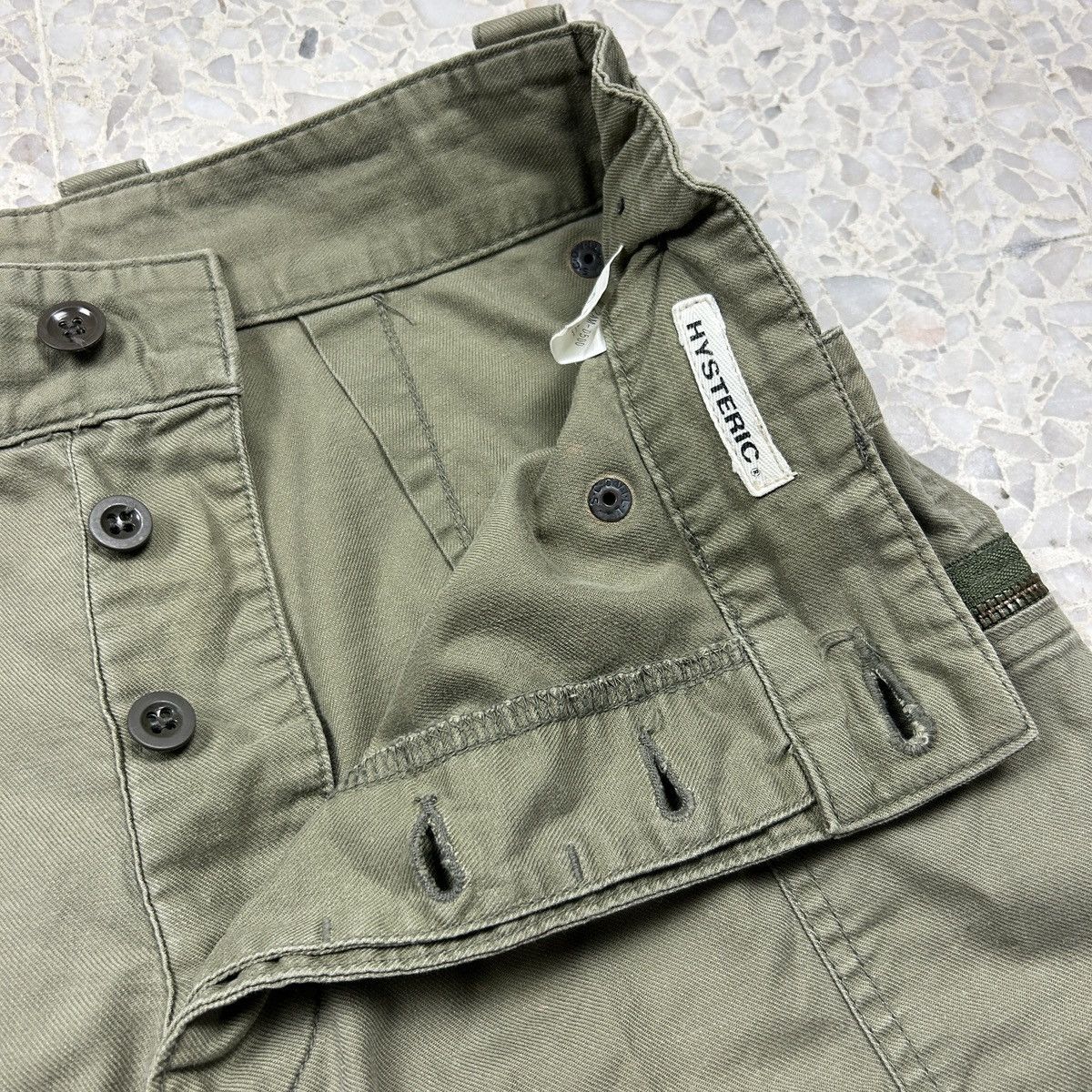 Hysteric Glamour × Japanese Brand × Vintage 1990s Hysteric Glamour - Military Shorts Size US 28 / EU 44 - 13 Thumbnail