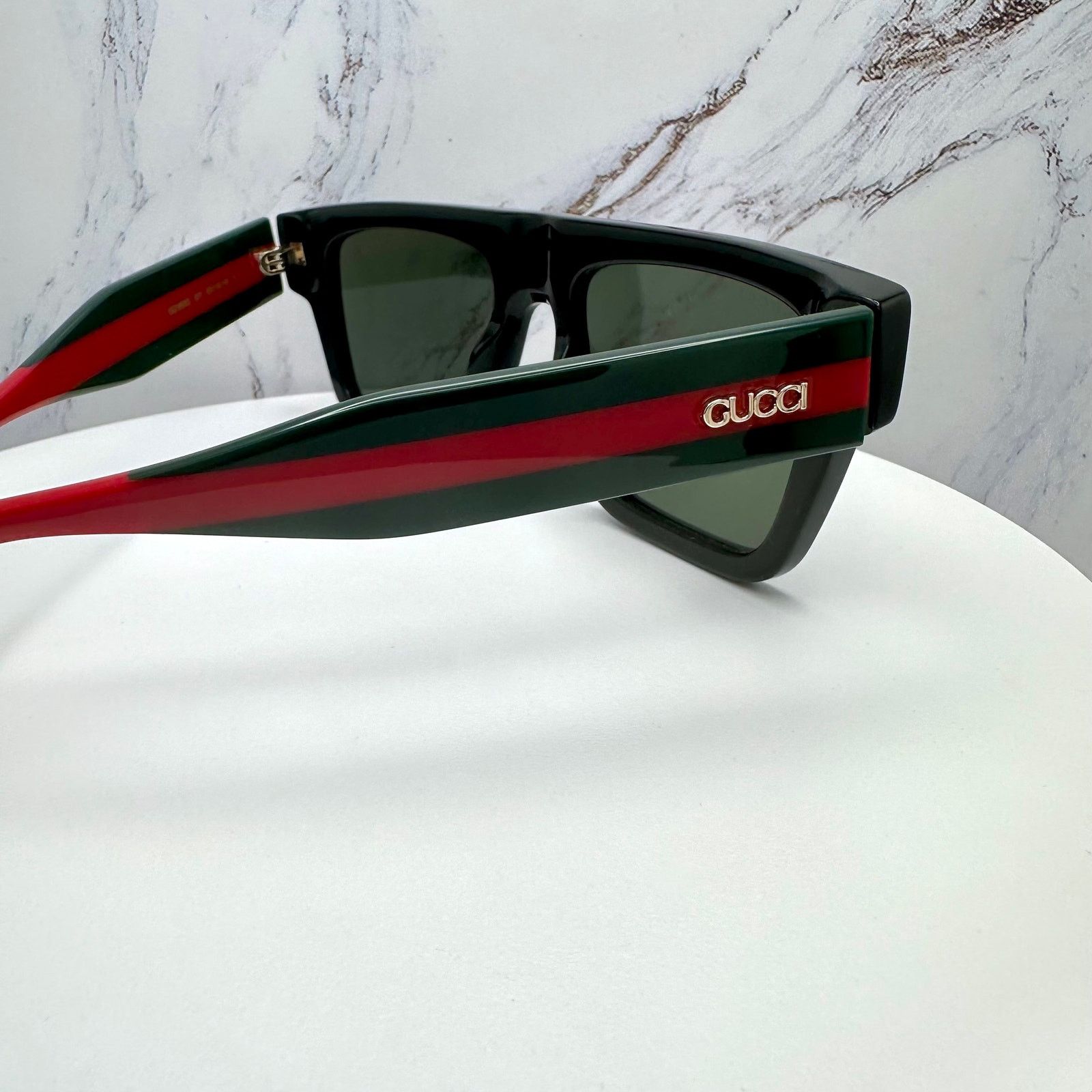 Gucci New GUCCI Sunglasses Black Classic Web Arm Authentic 2025 Size ONE SIZE - 4 Thumbnail