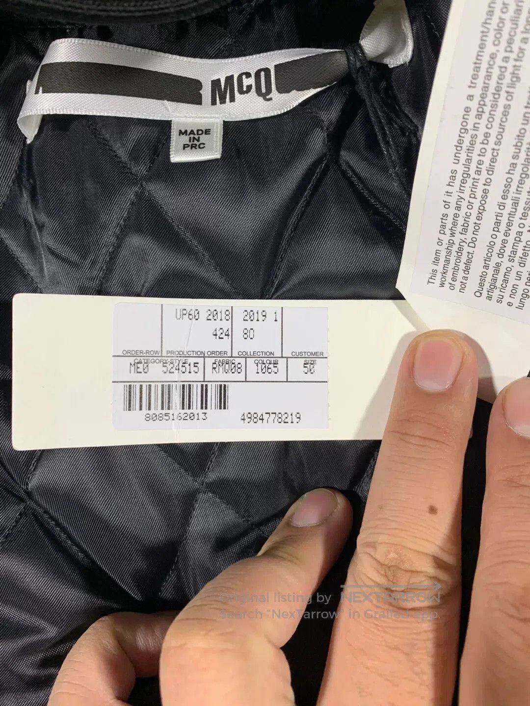 McQ Alexander McQueen MCQ Alexander McQueen Padded Jacket. Size US M / EU 48-50 / 2 - 5 Thumbnail