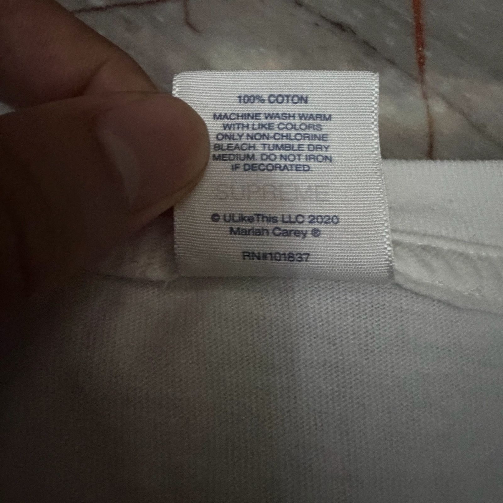 Supreme Supreme Mariah Carey Merry Christmas White Tee FW20 Size US M / EU 48-50 / 2 - 4 Thumbnail