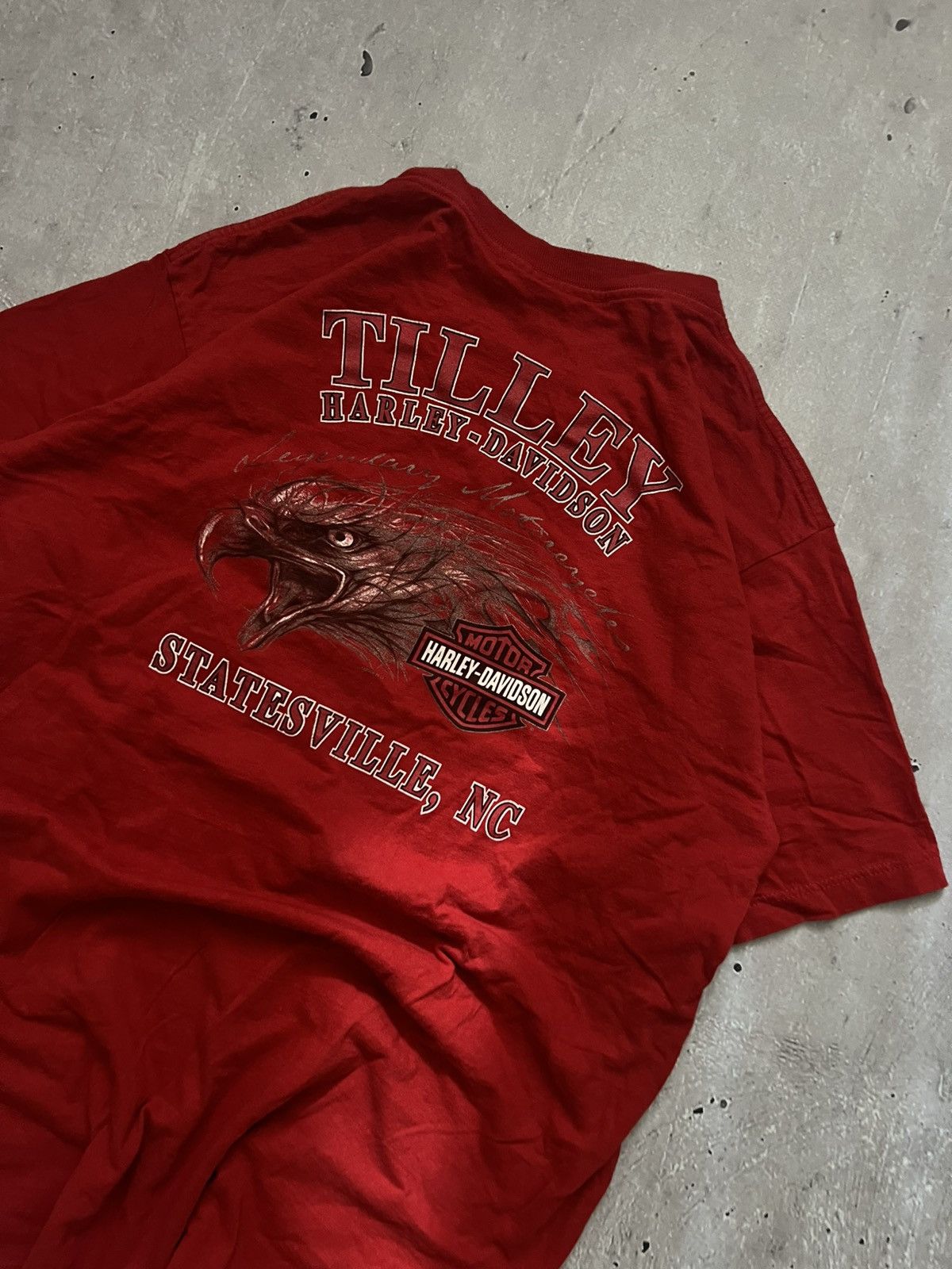 Harley Davidson Rare Vintage Harley Davidson T-Shirt 2006-2007 Red Size L Size US L / EU 52-54 / 3 - 2 Thumbnail