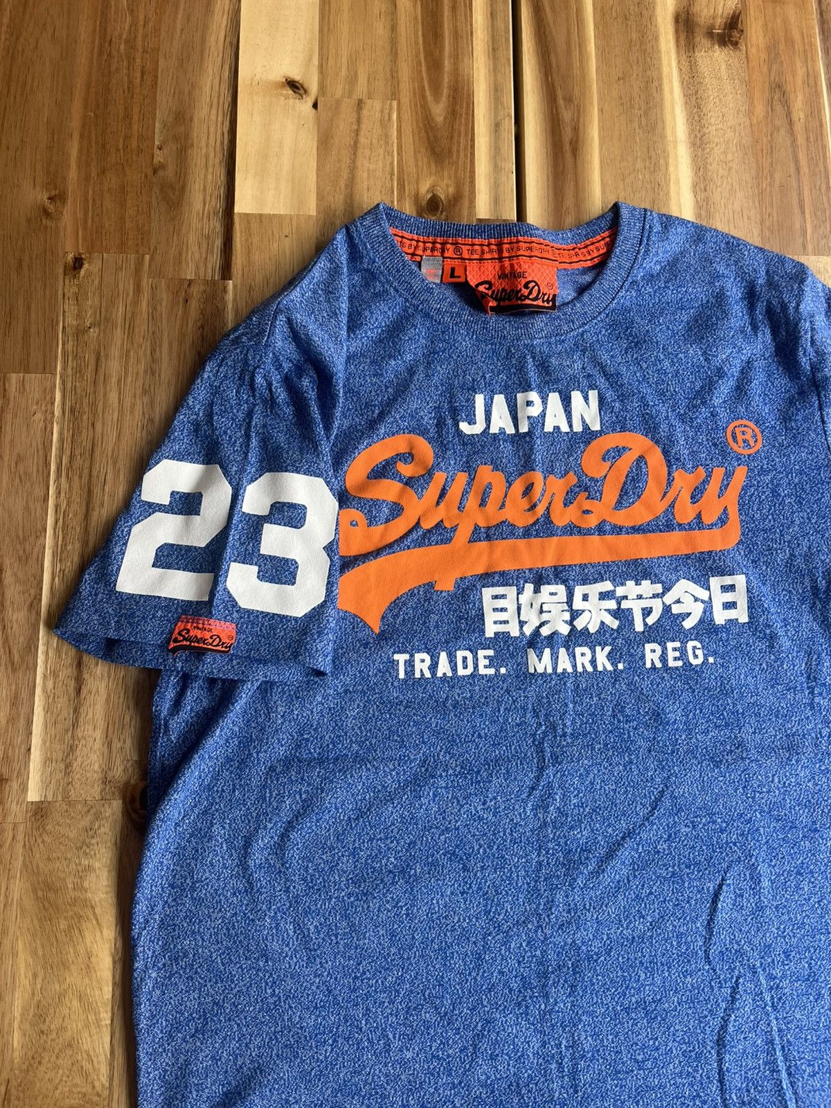 Superdry Men’s Blue Superdry T-Shirt Size US L / EU 52-54 / 3 - 2 Thumbnail