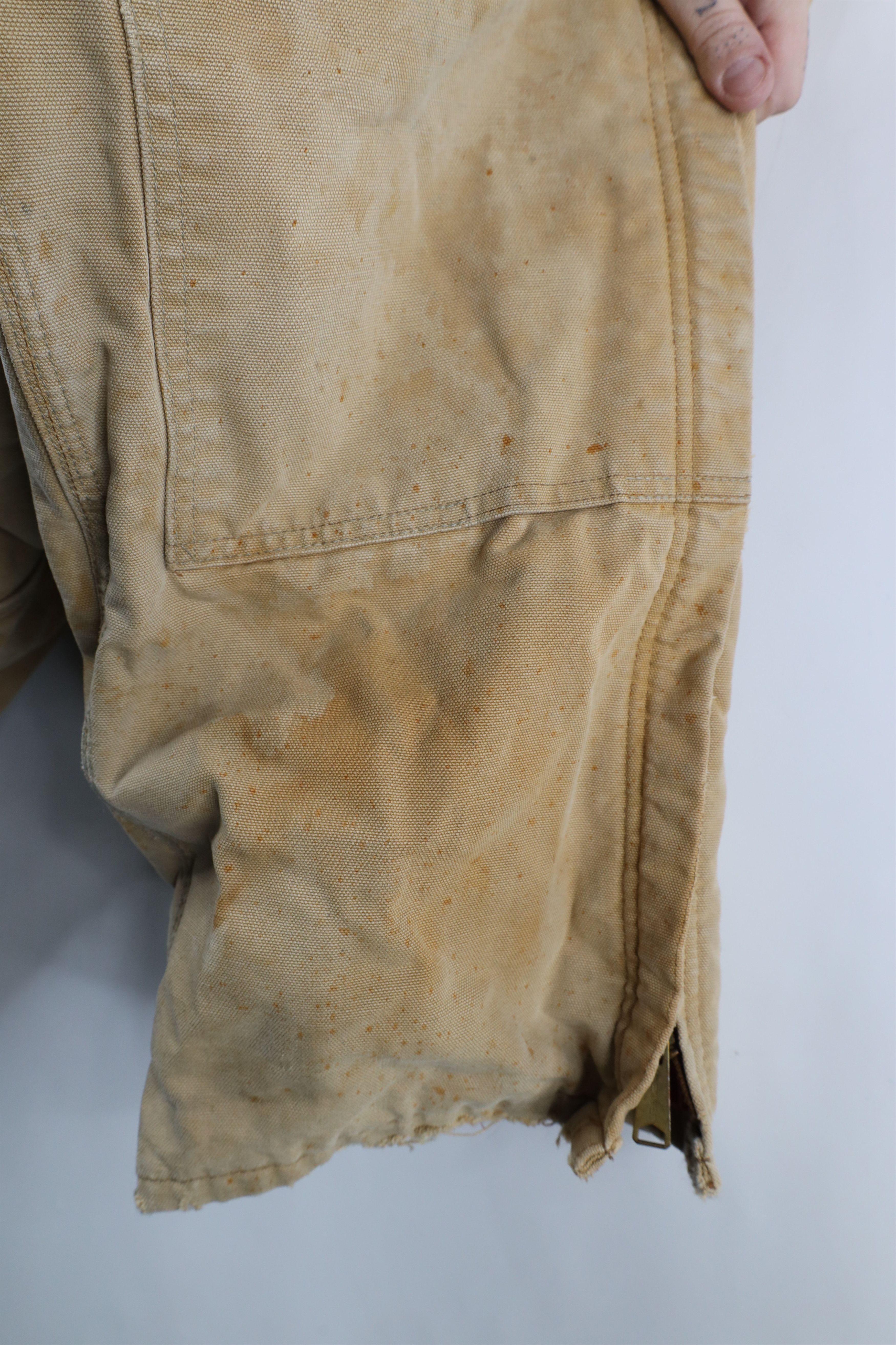 Carhartt × Vintage Vintage 90s Carhartt Thrashed Quilted Double Knee Overalls Size US 36 / EU 52 - 12 Thumbnail