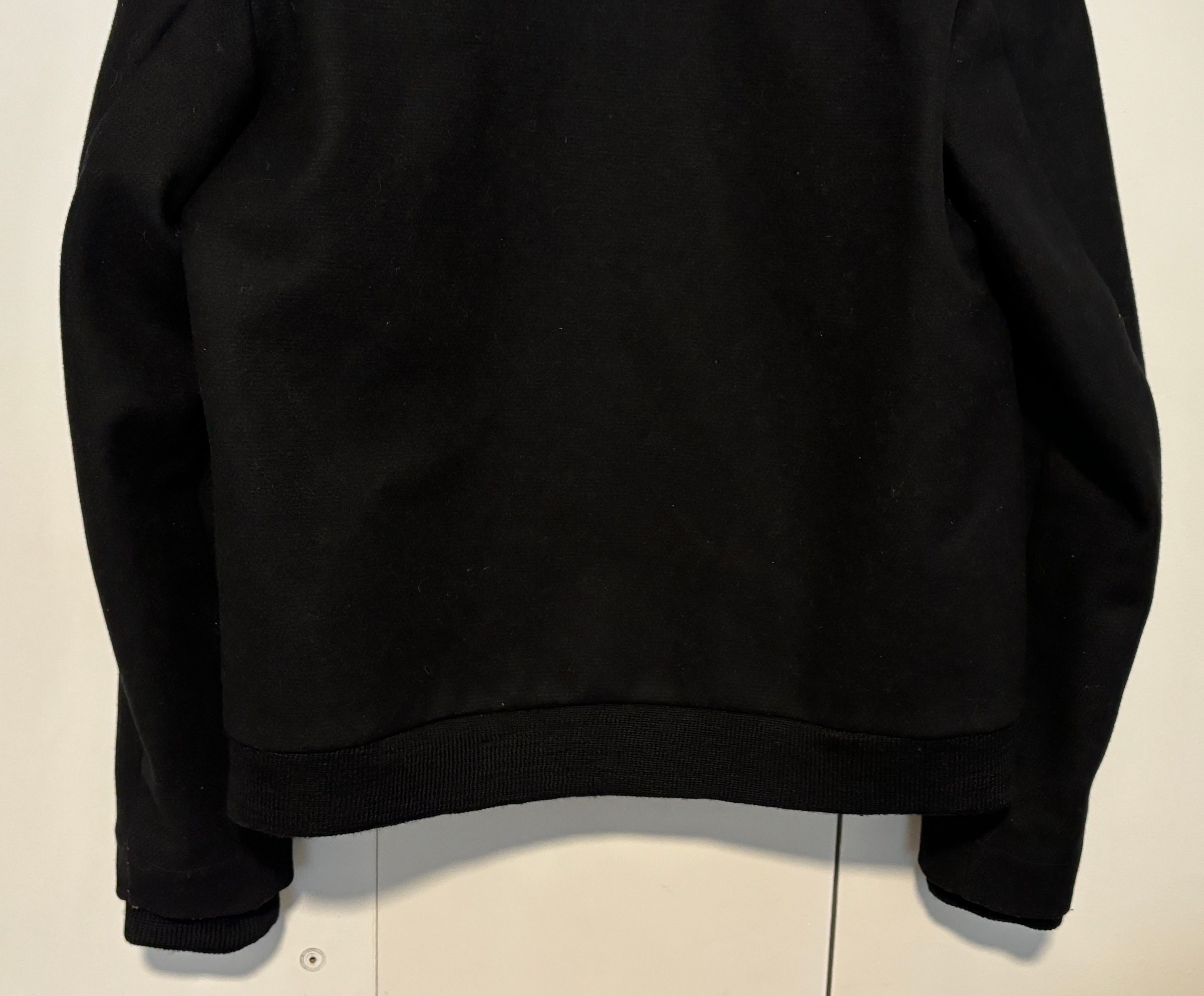 Stephan Schneider Stephan Schneider Black Wool Thinner Bomber Jacket Size V Size US M / EU 48-50 / 2 - 2 Thumbnail