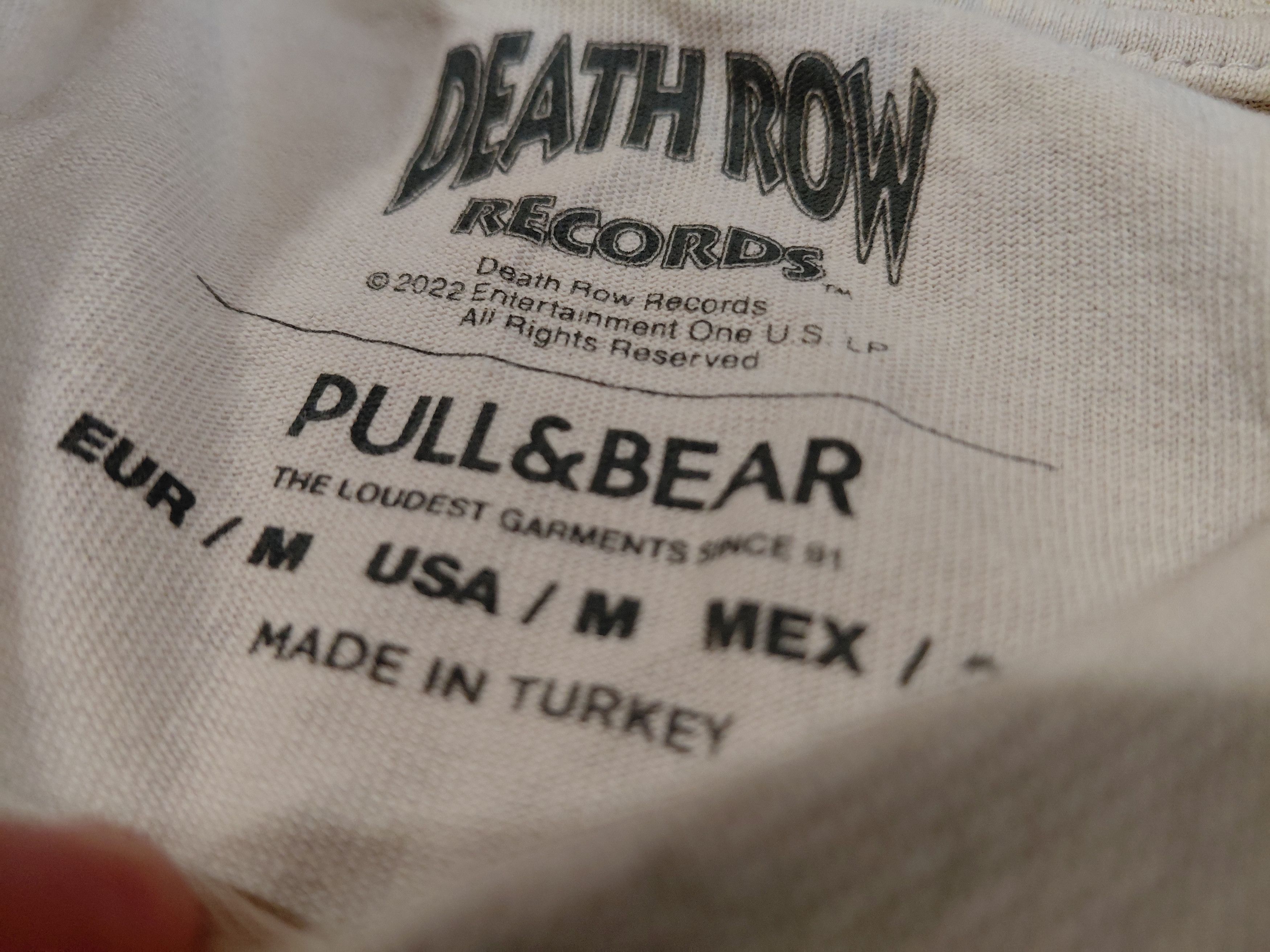 Rap Tees Death Row Records Shirt Loose Fit Hip Hop Legends Skeleton Size US M / EU 48-50 / 2 - 3 Thumbnail