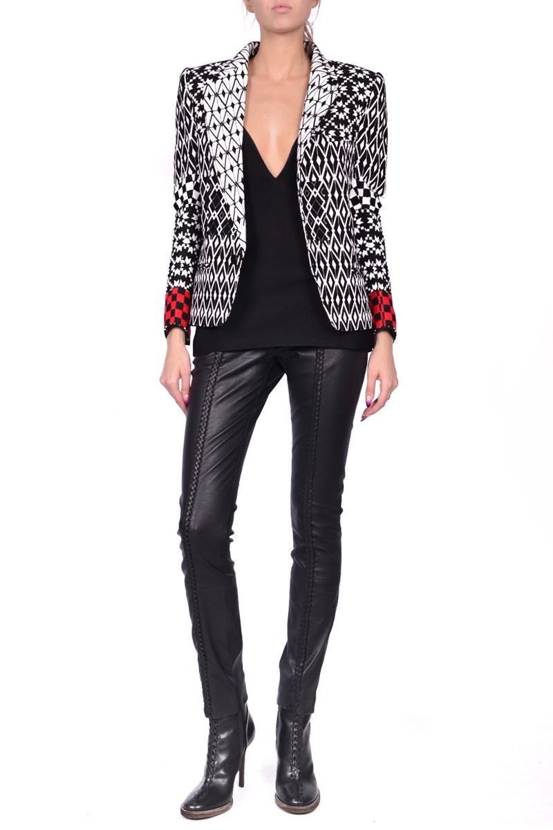 Haider Ackermann Last Size Haider Ackermann Embroidered Pattern Mix Blazer Size XS / US 0-2 / IT 36-38 - 5 Thumbnail