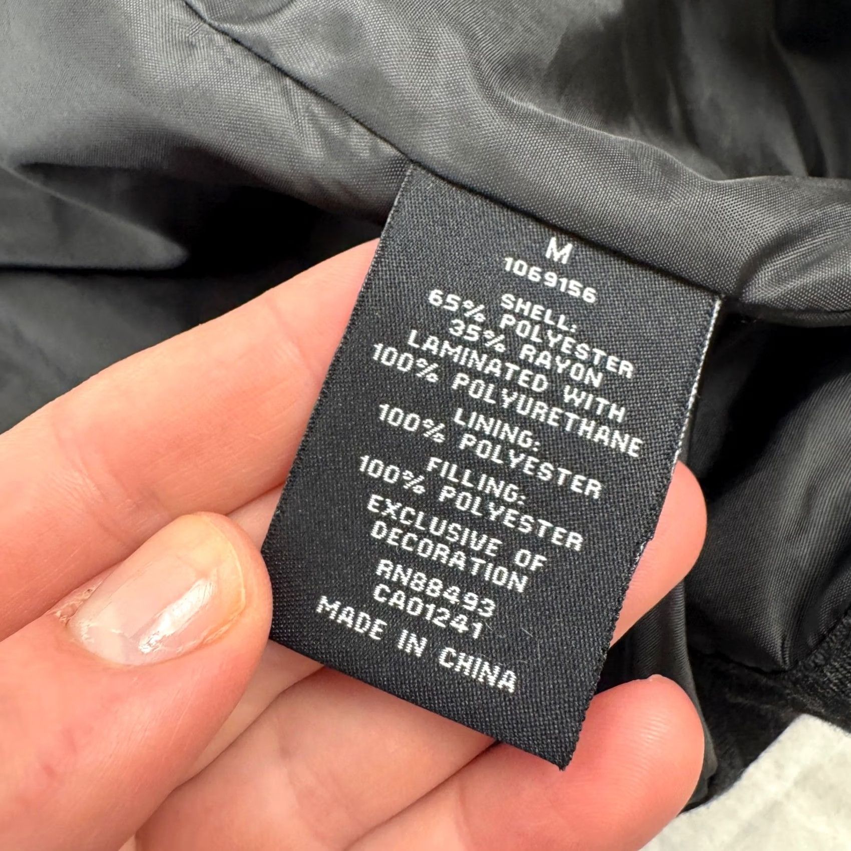 Blanc Noir Be by Blanc Noir Womens Charcoal Gray Ruched Hooded Puffer Vest Full Zip M Slim Quilted Size M / US 6-8 / IT 42-44 - 4 Thumbnail