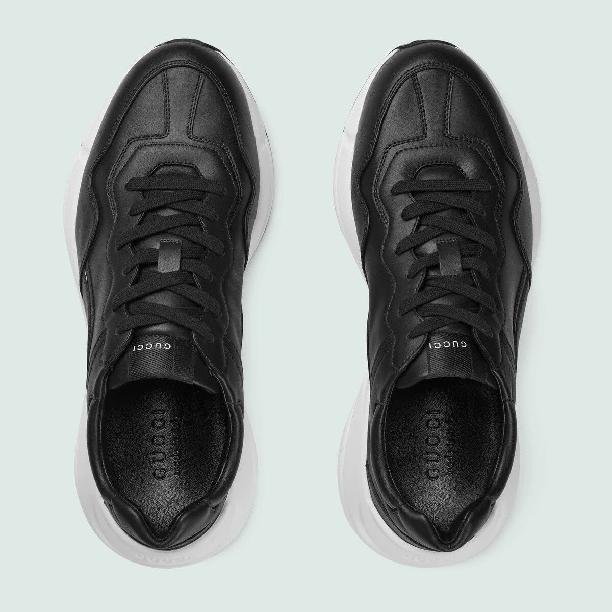 Gucci o1s1wg110225 Rhyton Sneakers in Black Size US 13 / EU 46 - 4 Thumbnail