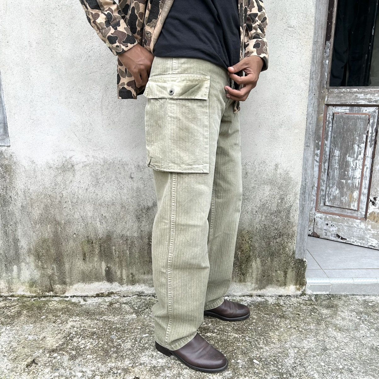 Orslow Vintage Orslow Cargo Pants Olive Green Size US 29 - 9 Thumbnail